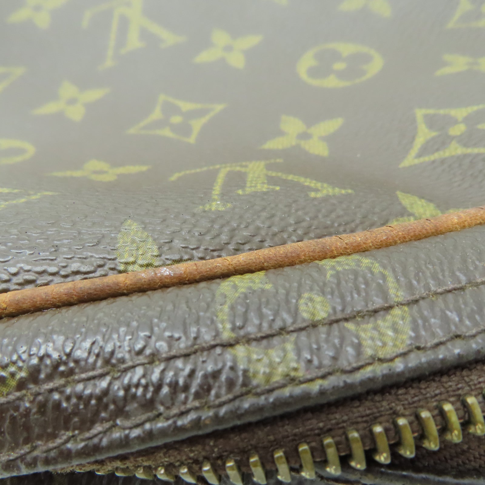 LOUIS VUITTON 【激減優惠】Monogram Reporter金扣肩背袋棕色