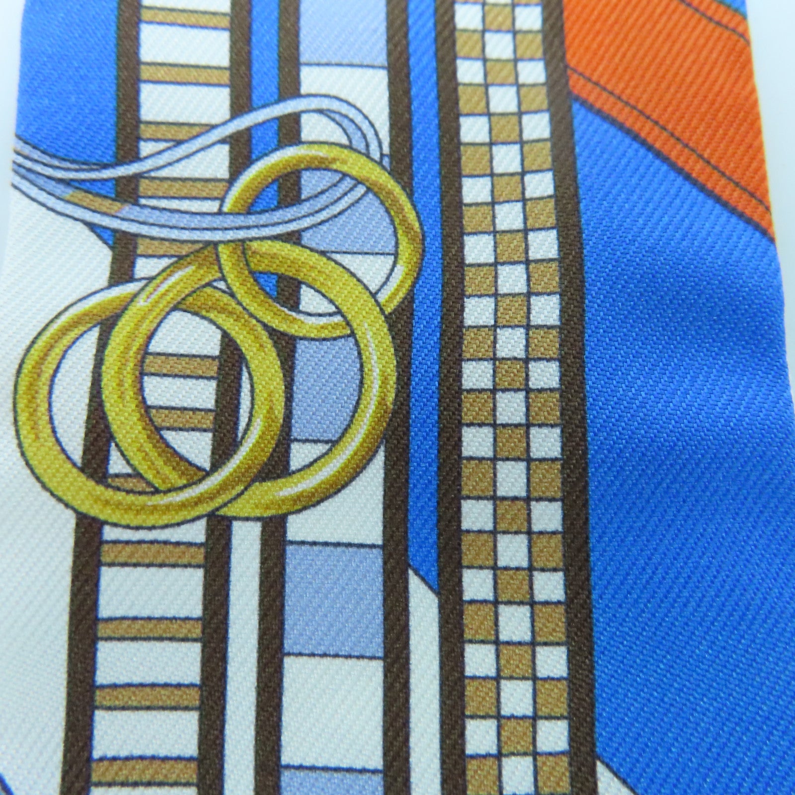 HERMES Silk Twilly Scarf Multicolor