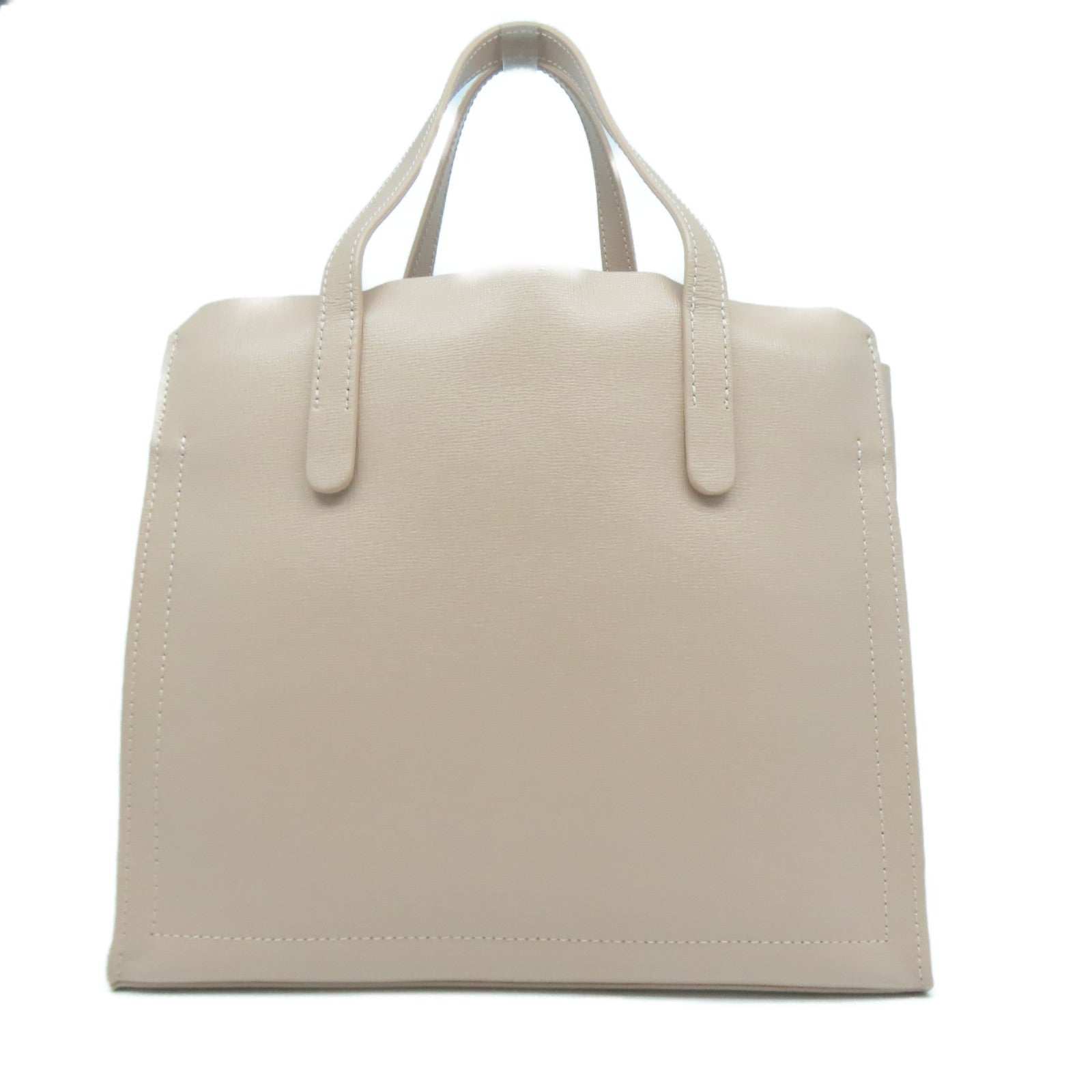 Furla 牛皮皮革Handbag金扣手挽袋粉紅色