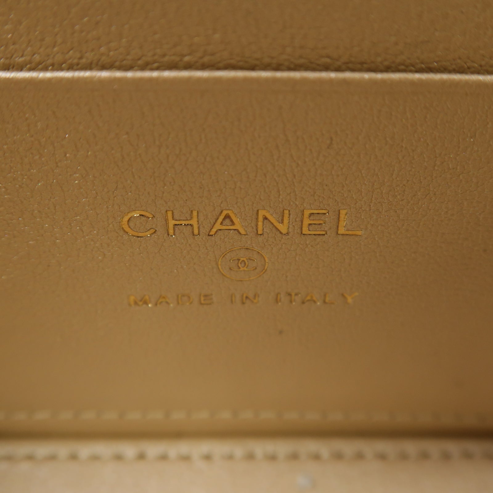 CHANEL 菱格羊皮皮革Chain Shoulder Bag金扣鏈帶肩背袋白色