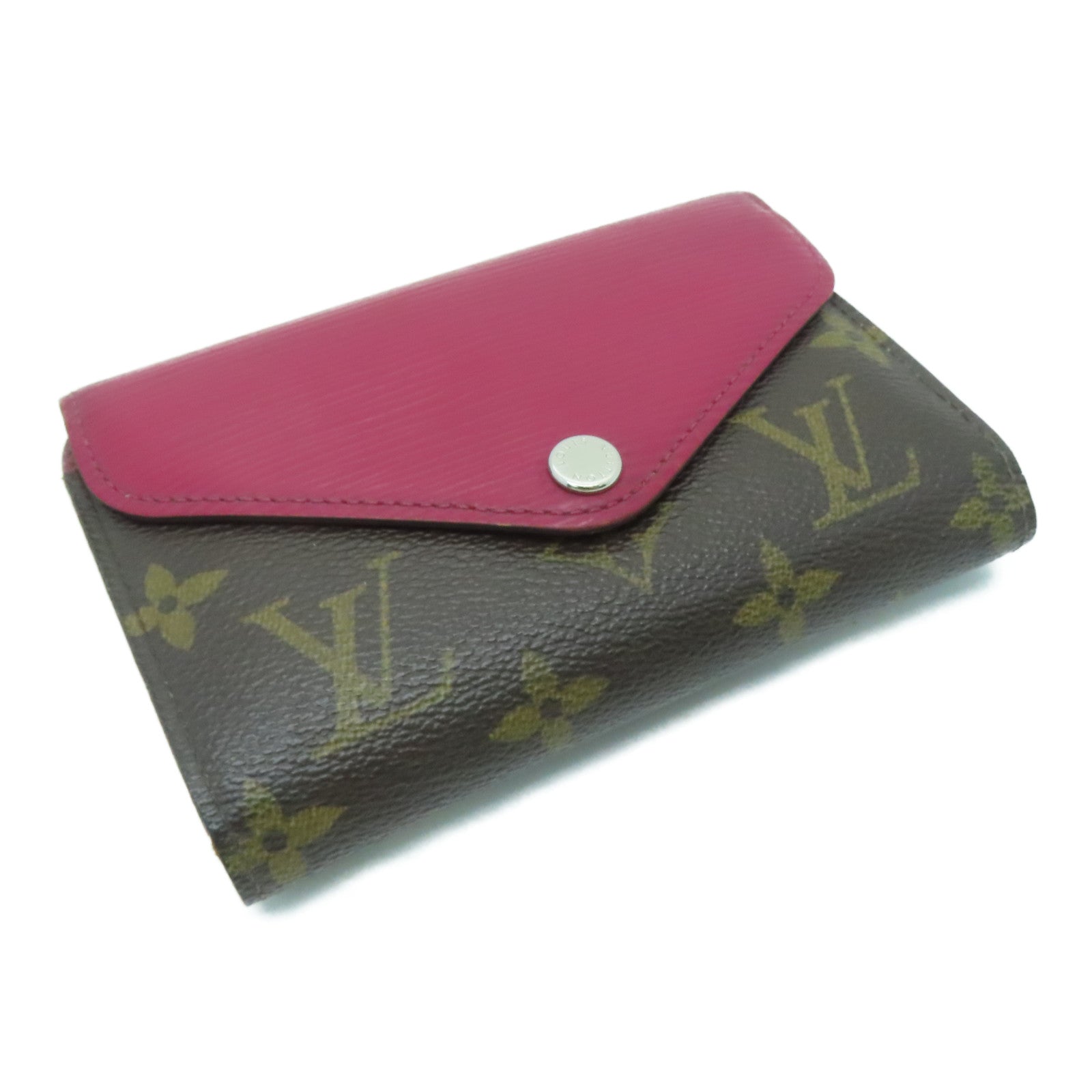 LOUIS VUITTON [Sharp Discount] Monogram/Epi Wallet Silver Buckle Wallet Brown/Red