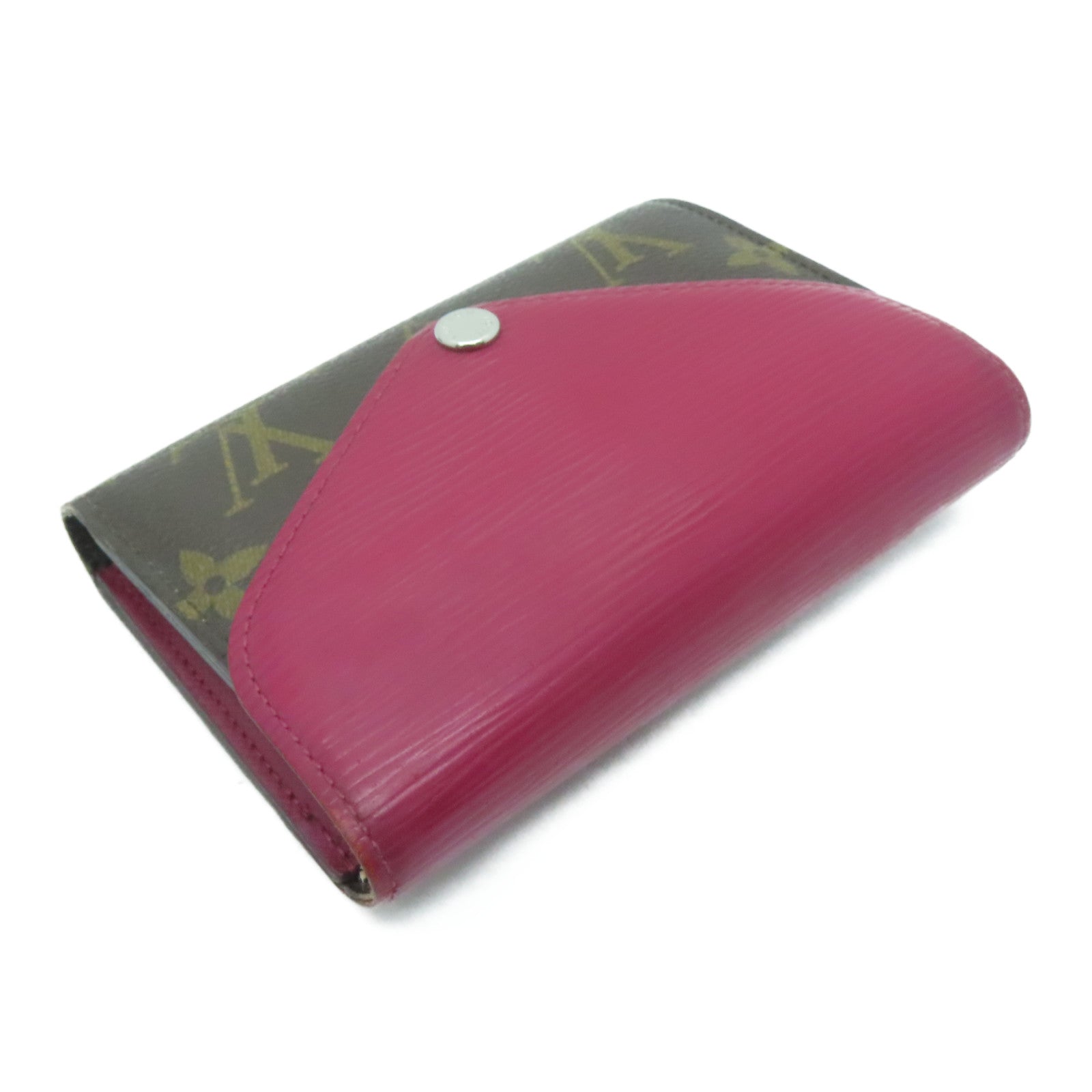 LOUIS VUITTON [Sharp Discount] Monogram/Epi Wallet Silver Buckle Wallet Brown/Red
