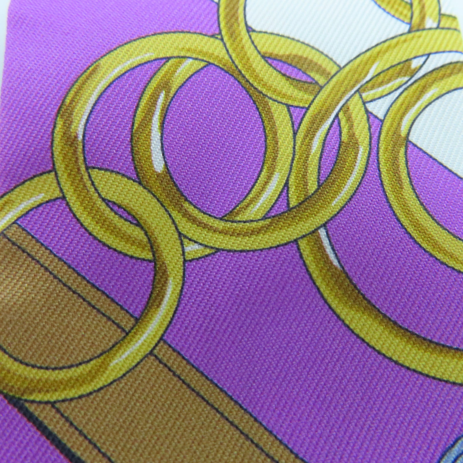 HERMES Silk Twilly Scarf Multicolor