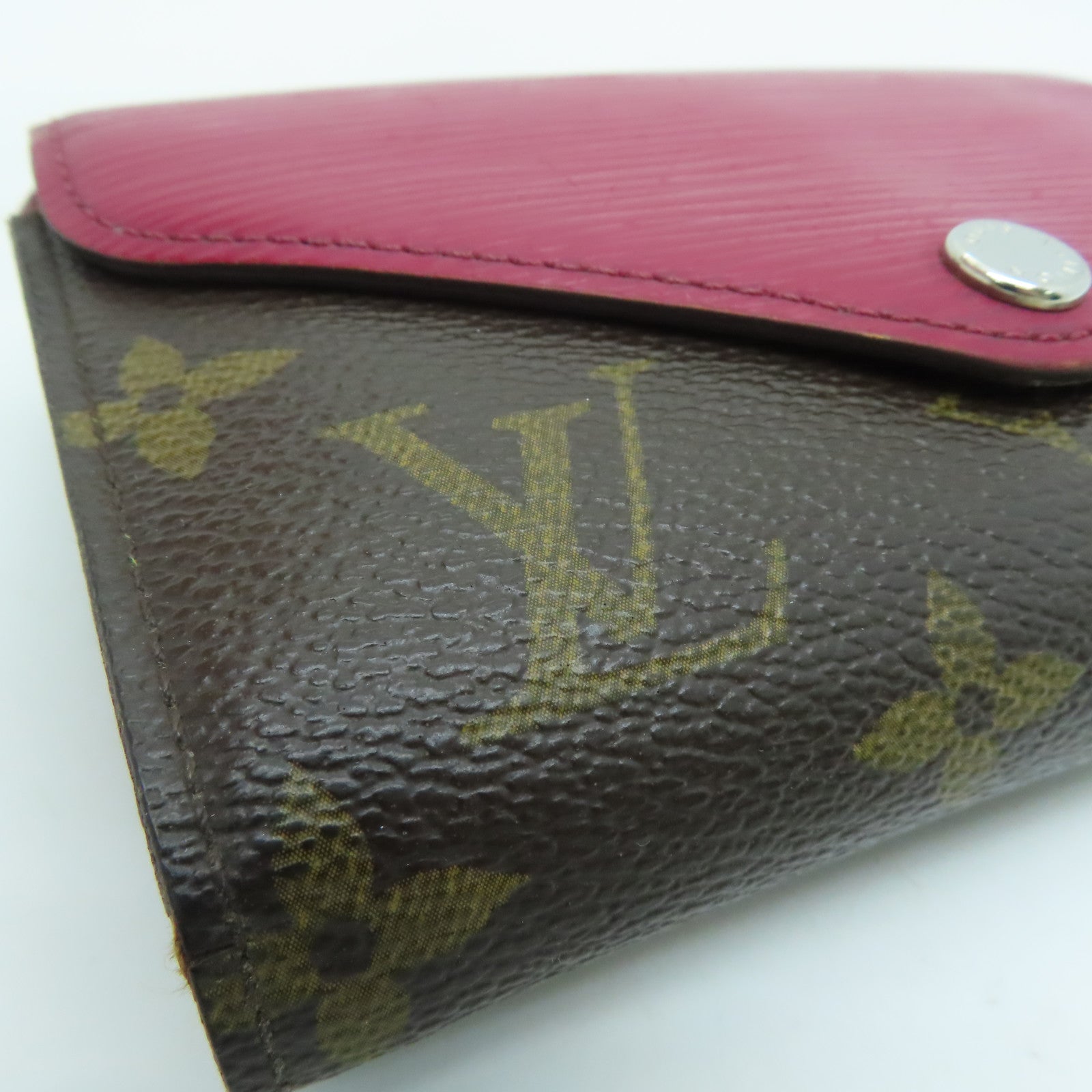 LOUIS VUITTON [Sharp Discount] Monogram/Epi Wallet Silver Buckle Wallet Brown/Red