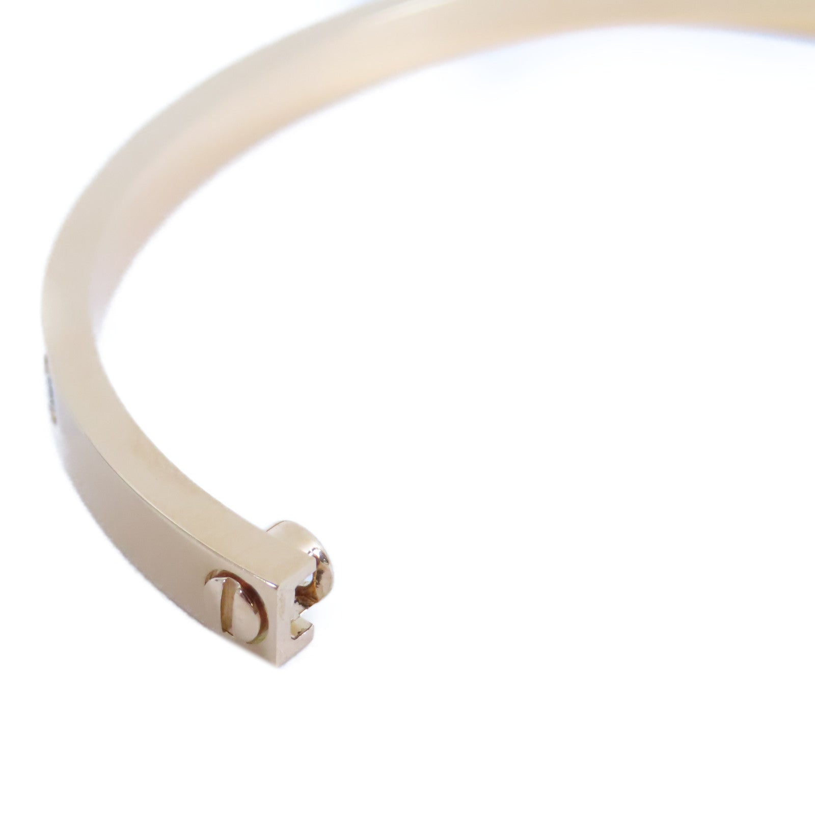 CARTIER 18K玫瑰金Love Bracelet鑽石手鐲Cartier#17