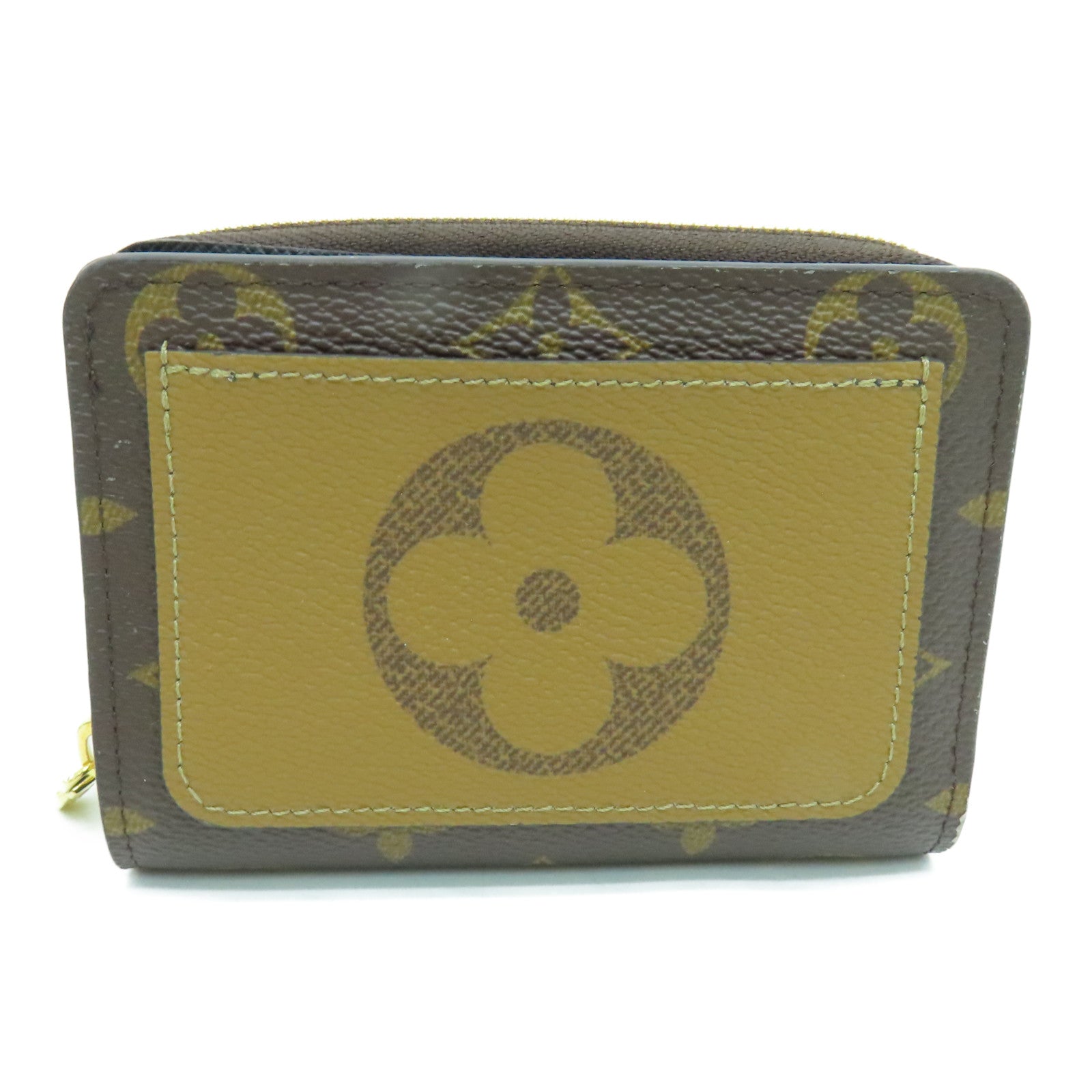 LOUIS VUITTON Monogram Lou Wallet金扣钱包啡色