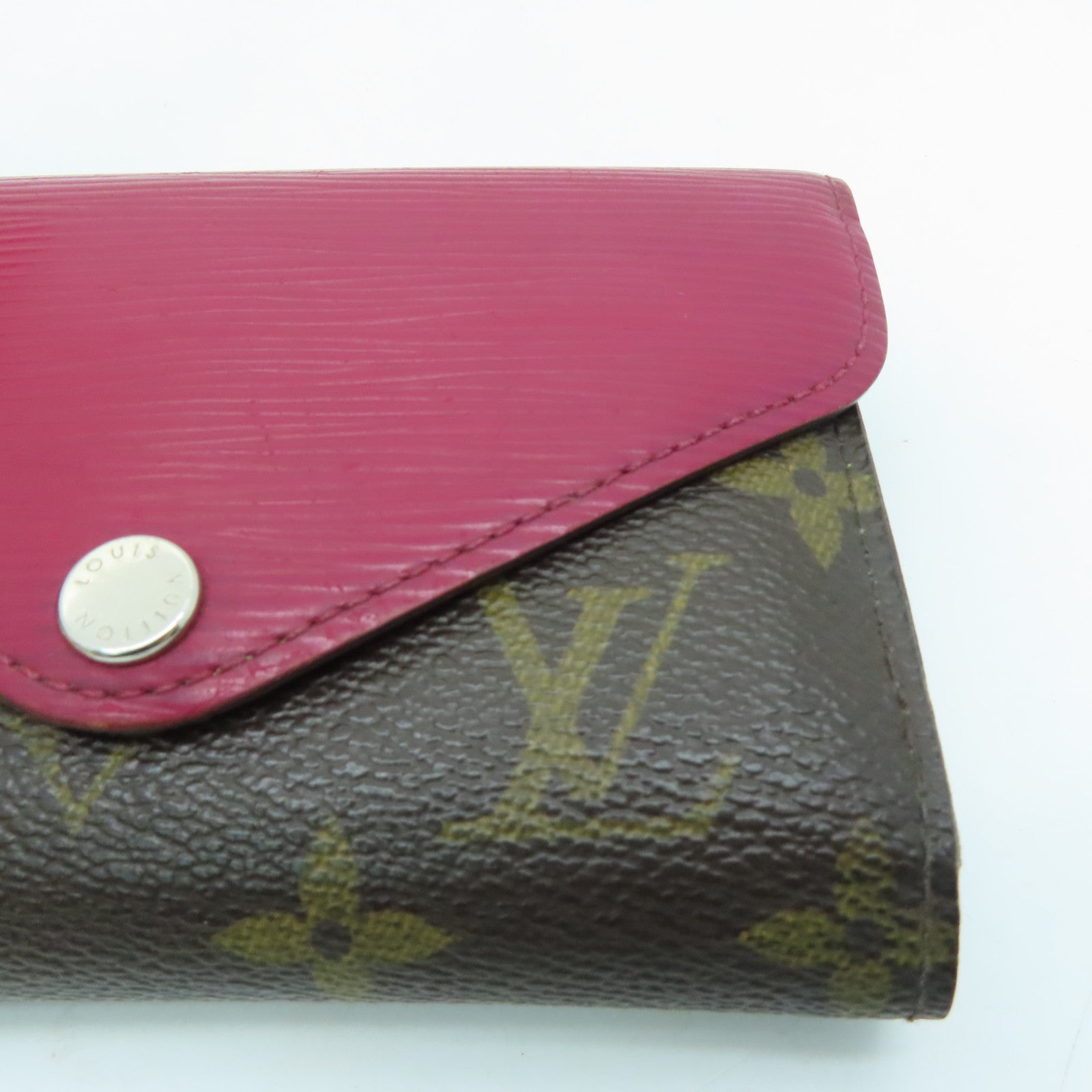 LOUIS VUITTON [Sharp Discount] Monogram/Epi Wallet Silver Buckle Wallet Brown/Red