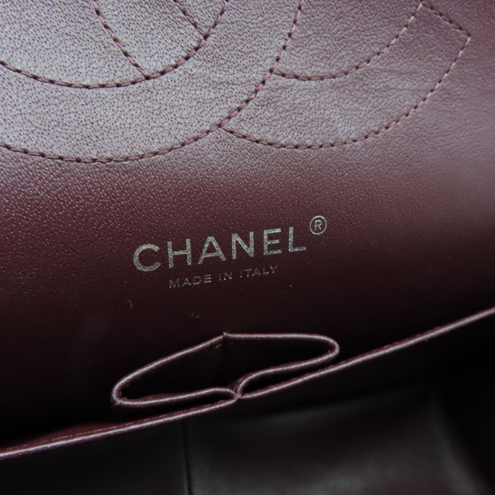 CHANEL Rhombus Caviar Leather Classic Silver Buckle Shoulder Bag Black