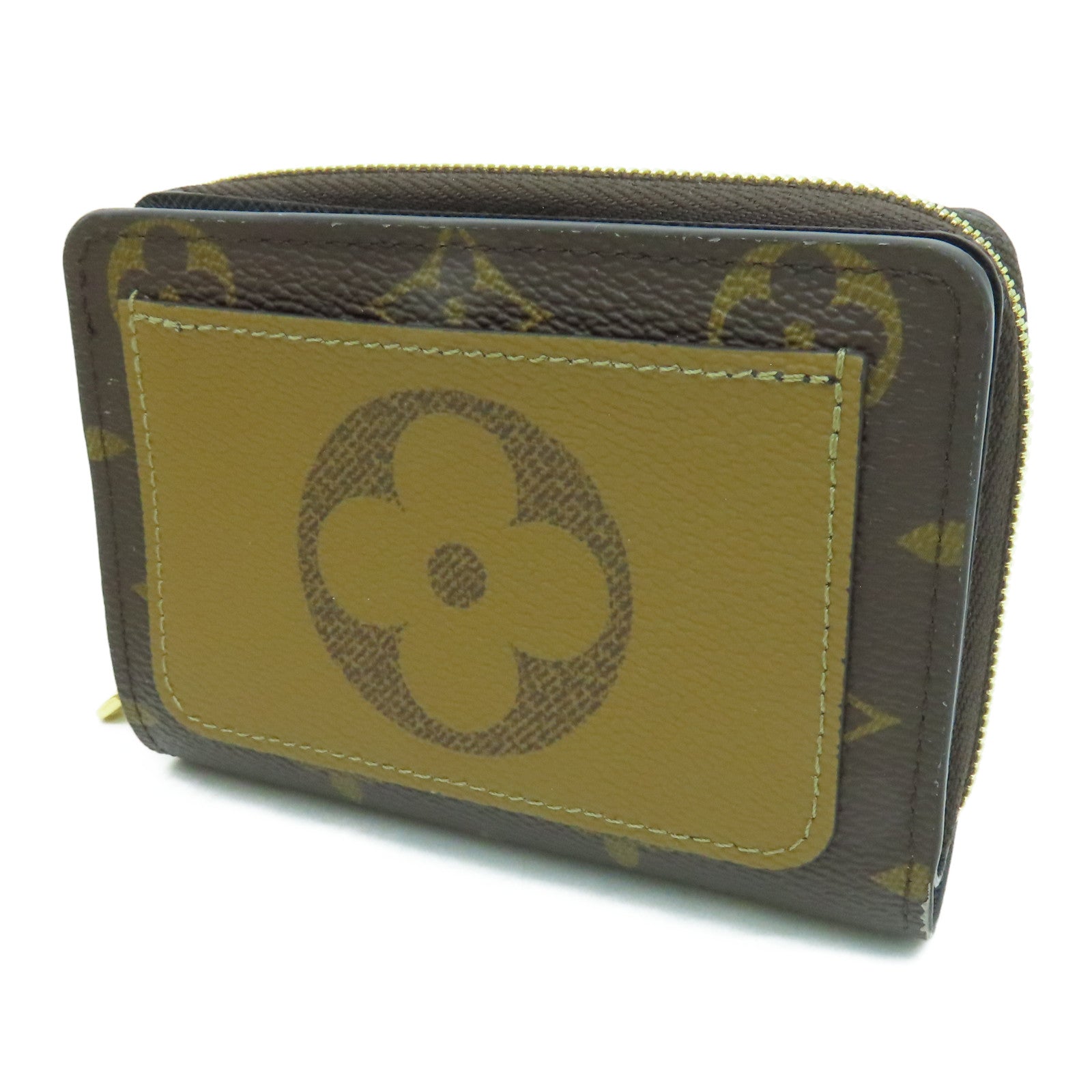 LOUIS VUITTON Monogram Lou Wallet金扣钱包啡色