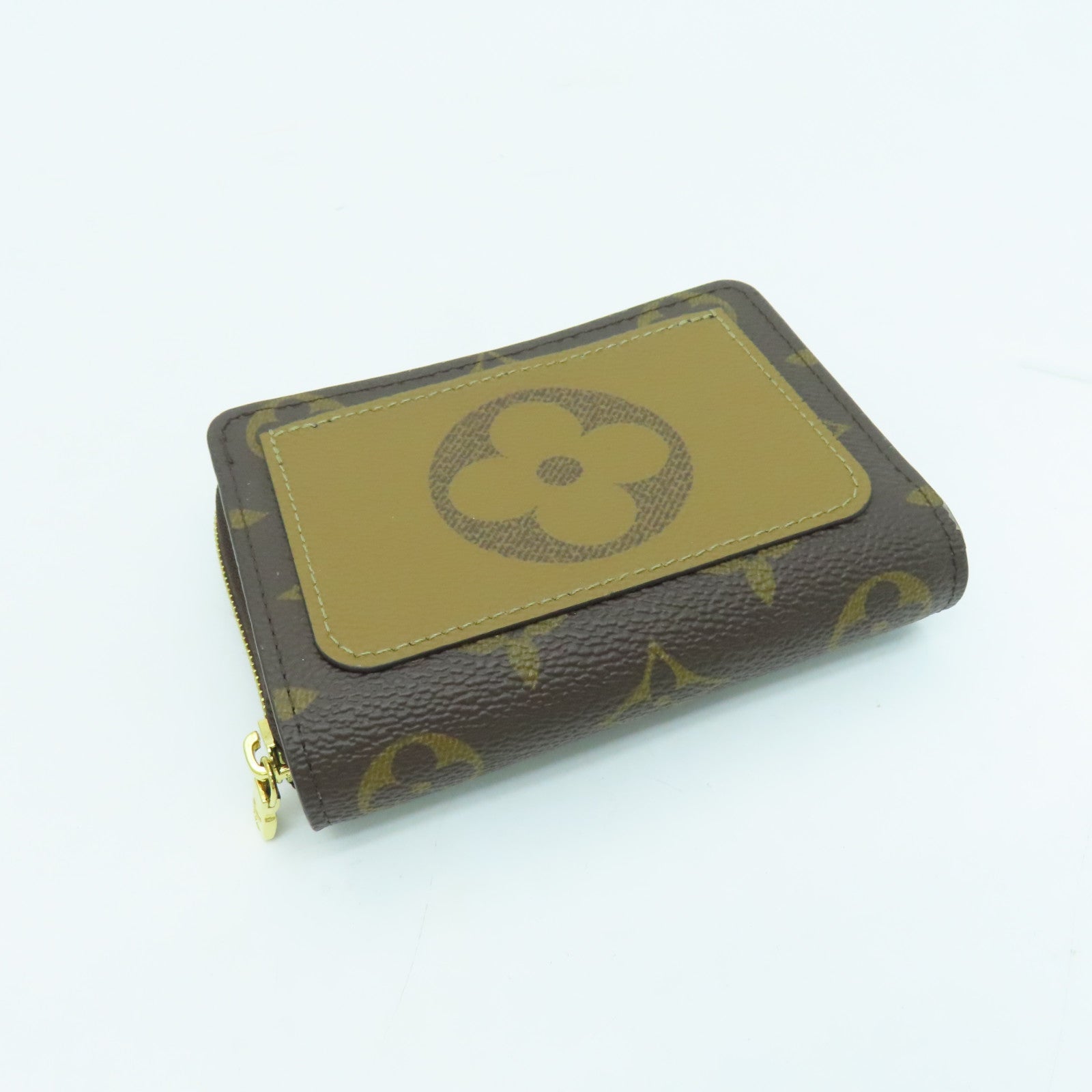 LOUIS VUITTON Monogram Lou Wallet金扣钱包啡色