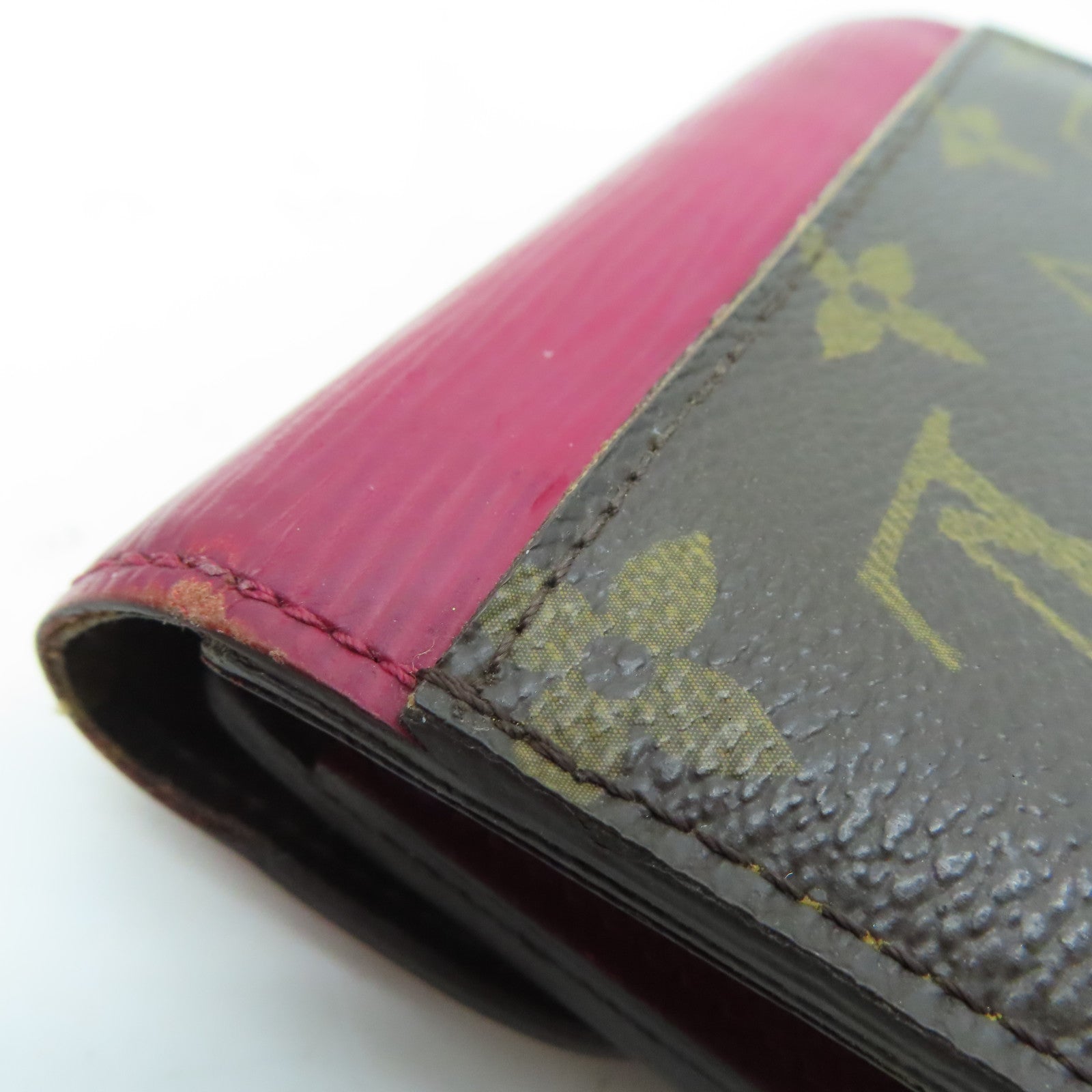 LOUIS VUITTON [Sharp Discount] Monogram/Epi Wallet Silver Buckle Wallet Brown/Red