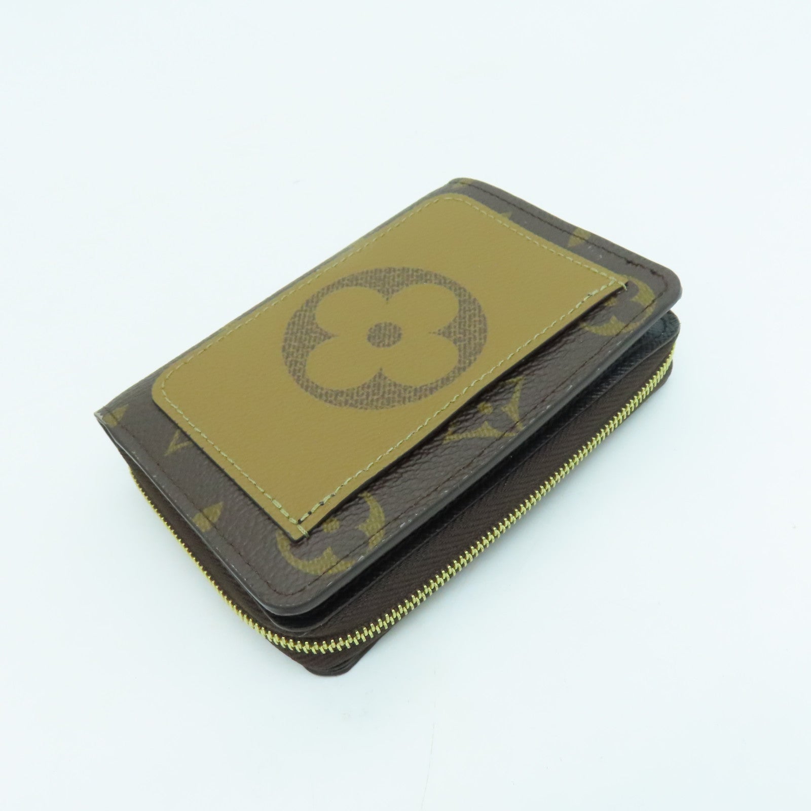LOUIS VUITTON Monogram Lou Wallet金扣钱包啡色