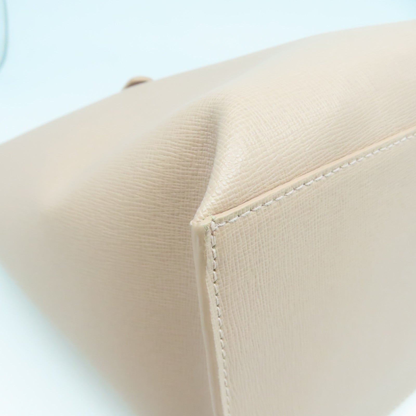 Furla 牛皮皮革Handbag金扣手挽袋粉紅色