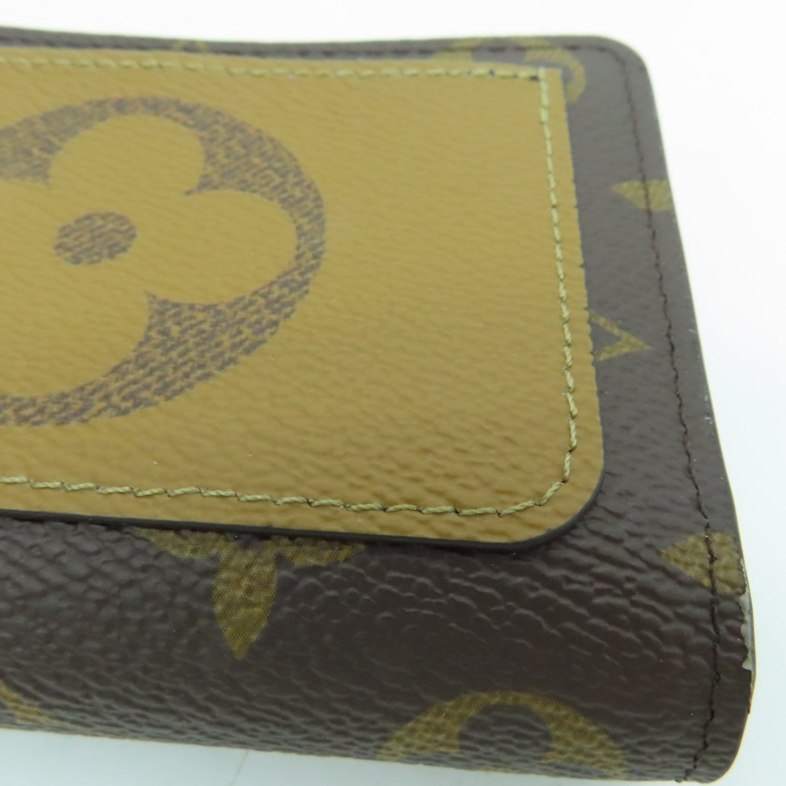 LOUIS VUITTON Monogram Lou Wallet金扣钱包啡色
