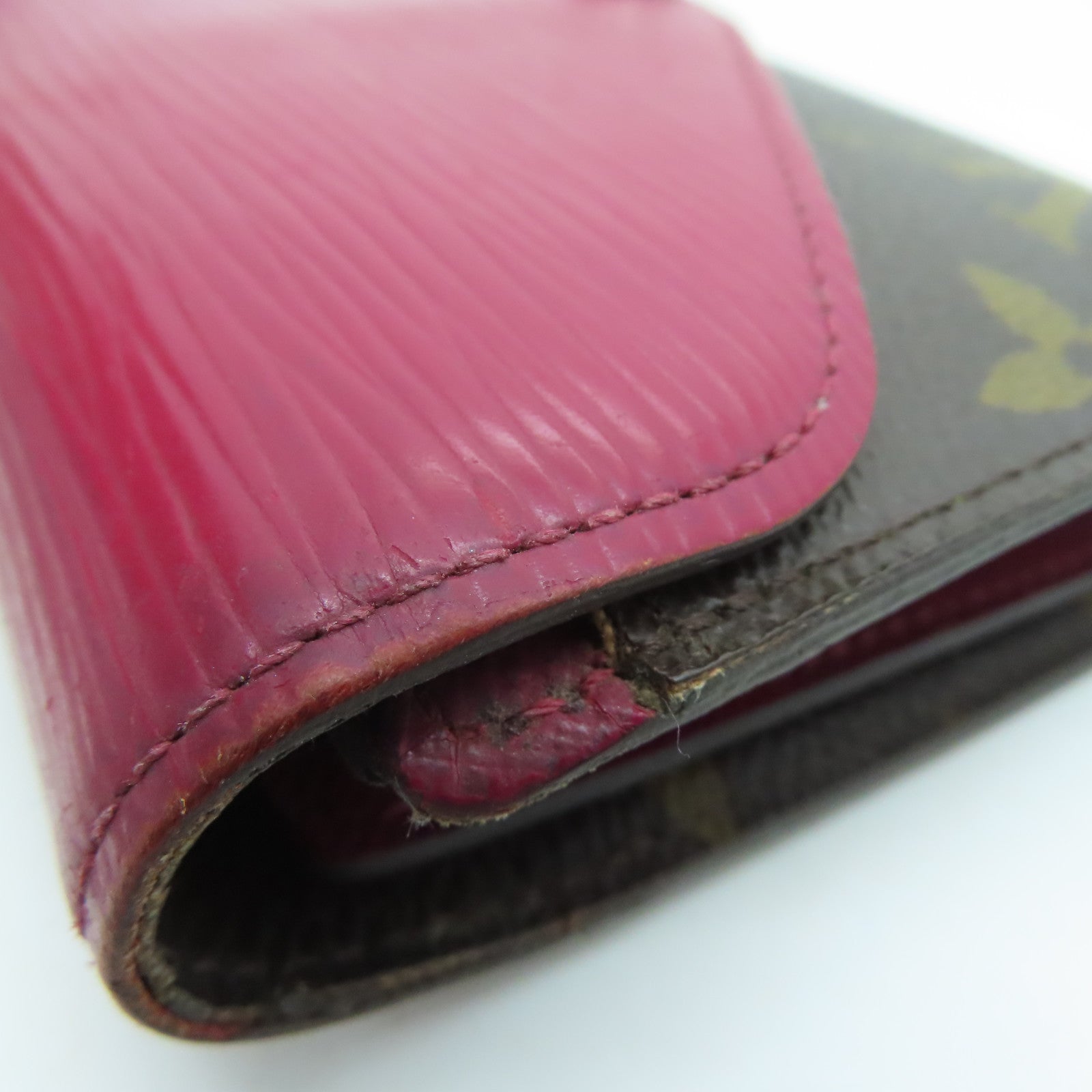 LOUIS VUITTON [Sharp Discount] Monogram/Epi Wallet Silver Buckle Wallet Brown/Red