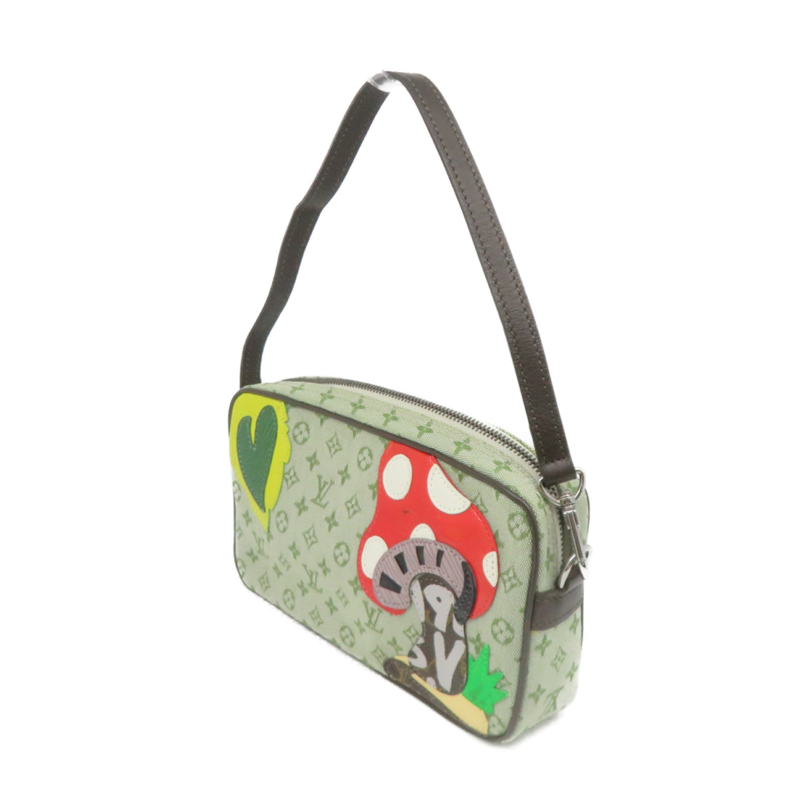 LOUIS VUITTON Monogram-Mini Conte De Fees Pouch Shoulder Bag綠色