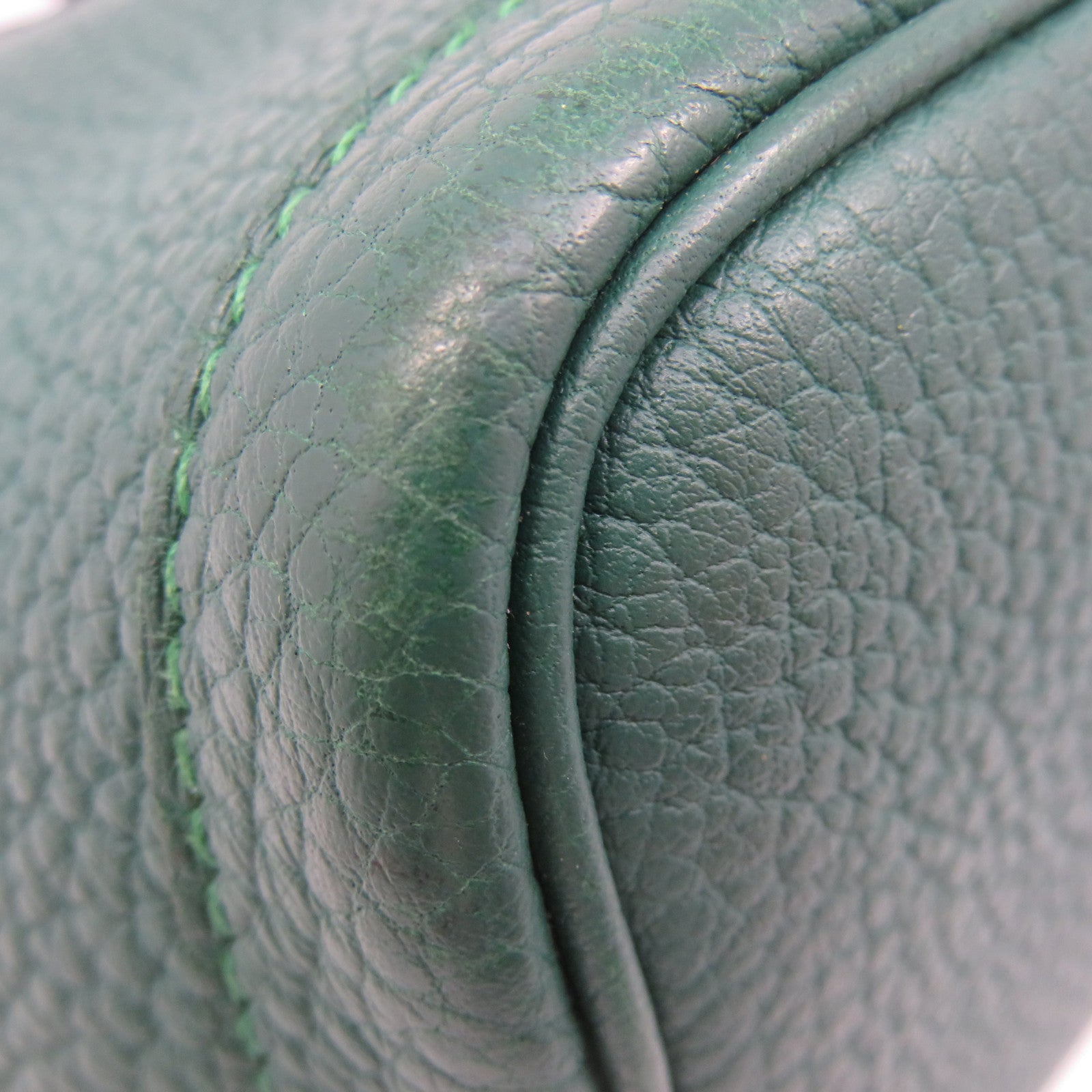 HERMES Negonda皮革Garden Party TPM Hand Bag手挽袋Vert Verone绿色