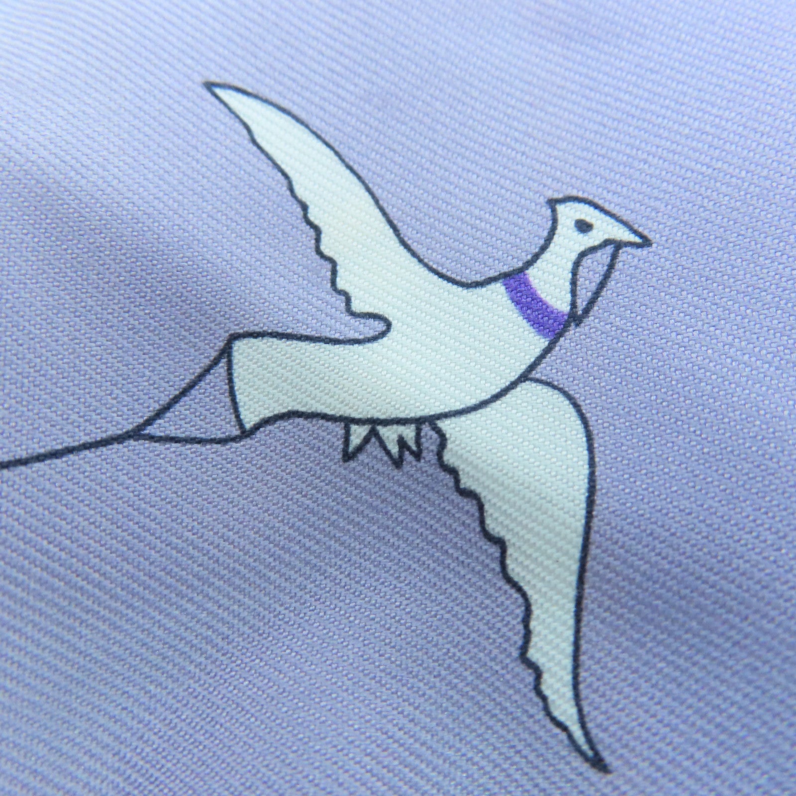 HERMES silk Twilly scarf purple