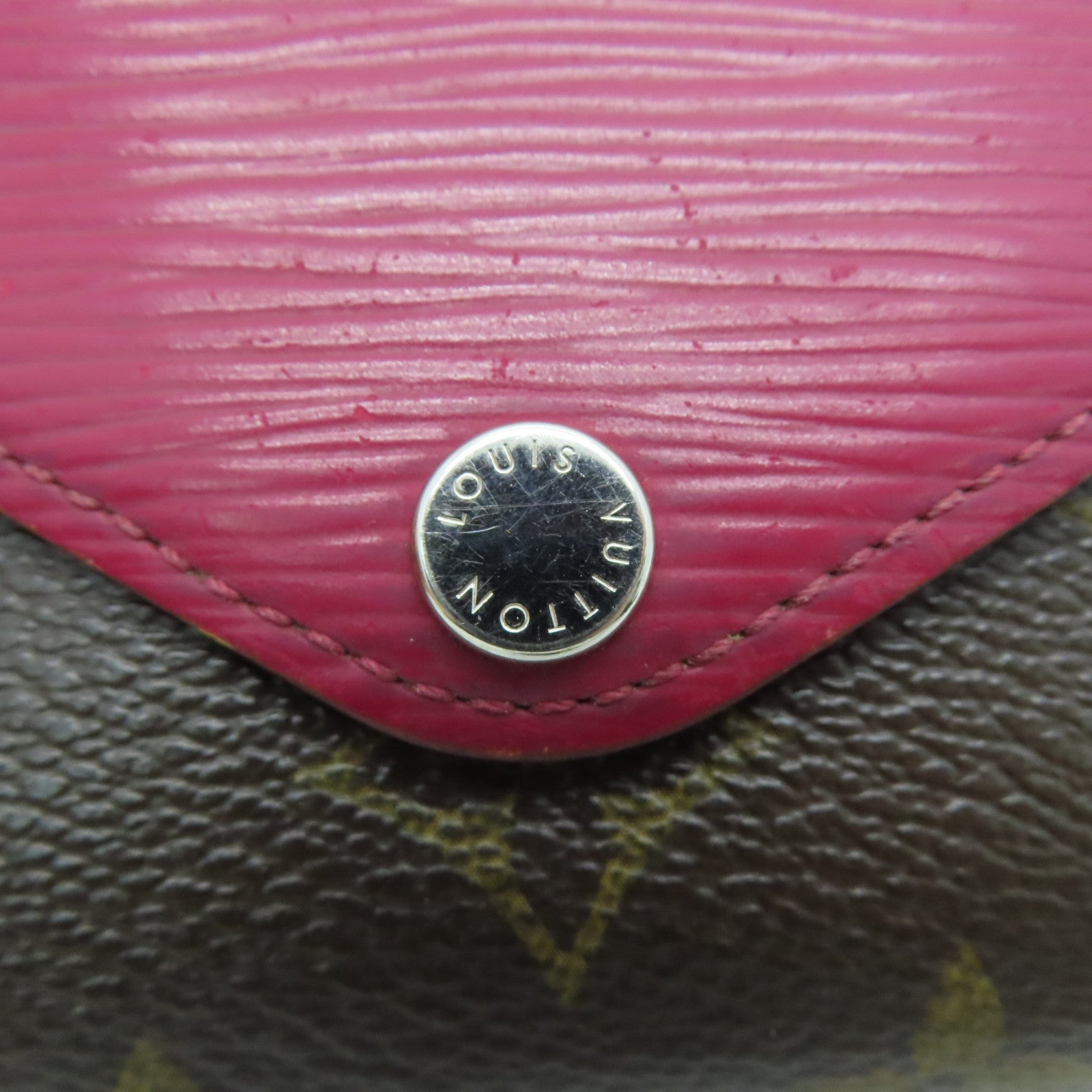 LOUIS VUITTON [Sharp Discount] Monogram/Epi Wallet Silver Buckle Wallet Brown/Red