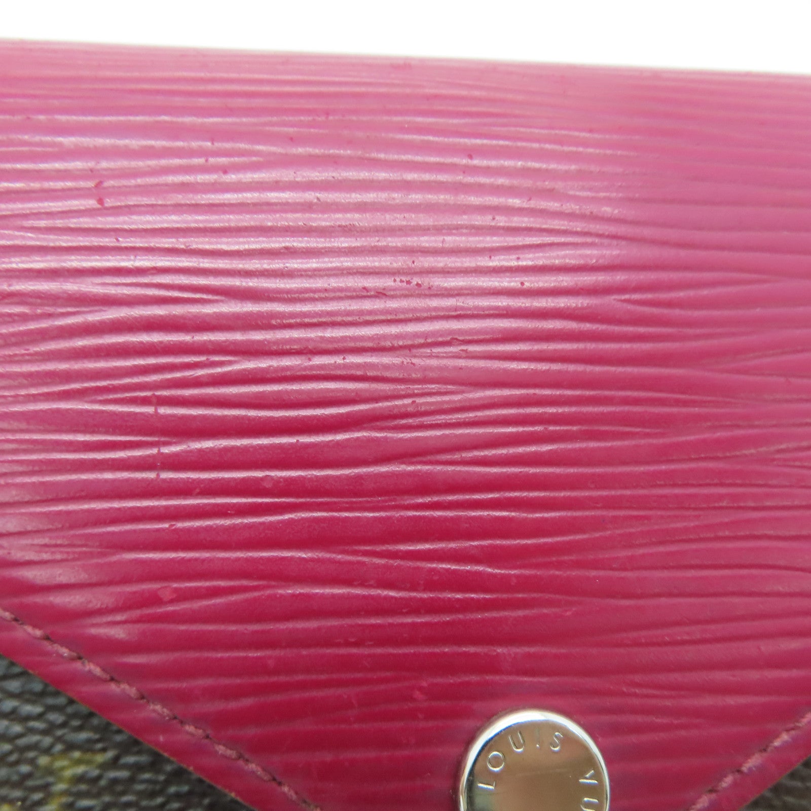 LOUIS VUITTON [Sharp Discount] Monogram/Epi Wallet Silver Buckle Wallet Brown/Red