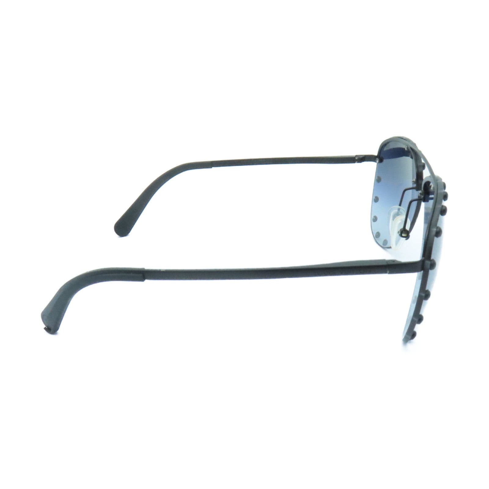 LOUIS VUITTON Metal Monogram Sunglasses太陽眼鏡藍色/黑色