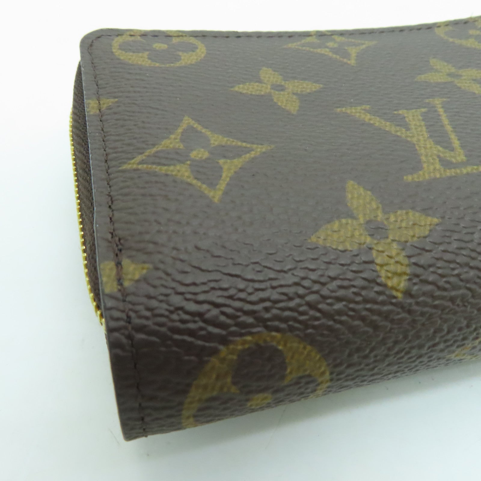LOUIS VUITTON Monogram Lou Wallet金扣钱包啡色