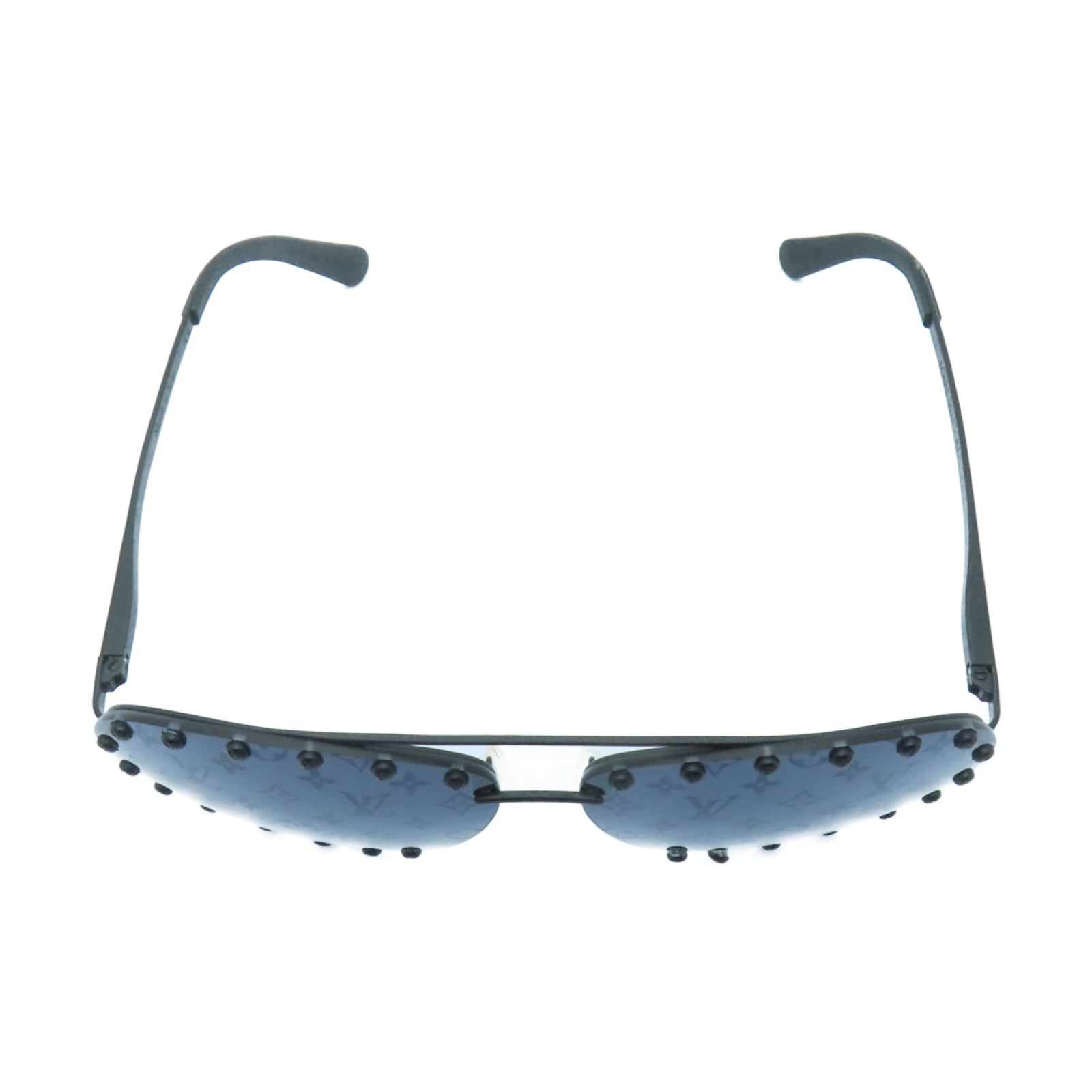 LOUIS VUITTON Metal Monogram Sunglasses太陽眼鏡藍色/黑色