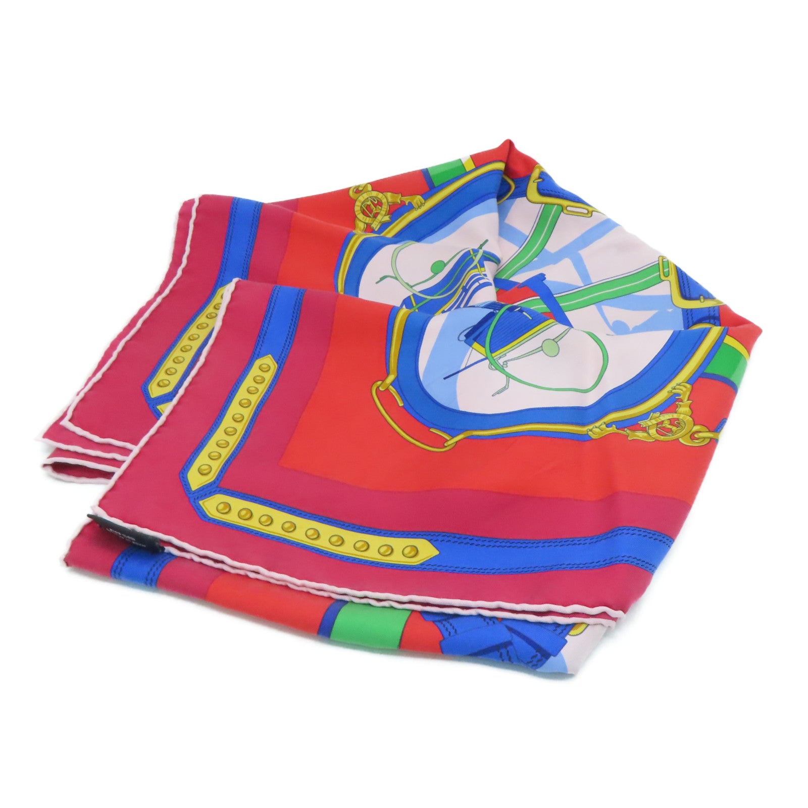 HERMES 絲質Scarf 90絲巾紅色