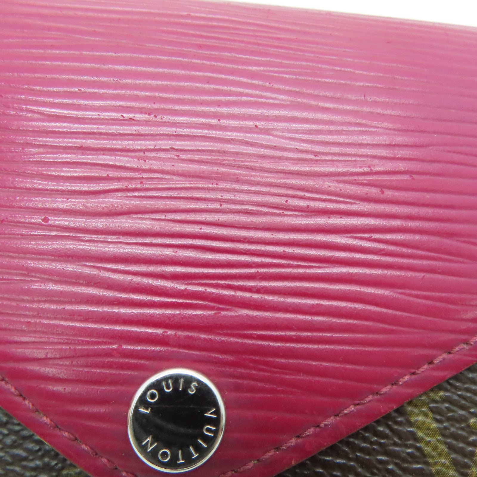 LOUIS VUITTON [Sharp Discount] Monogram/Epi Wallet Silver Buckle Wallet Brown/Red