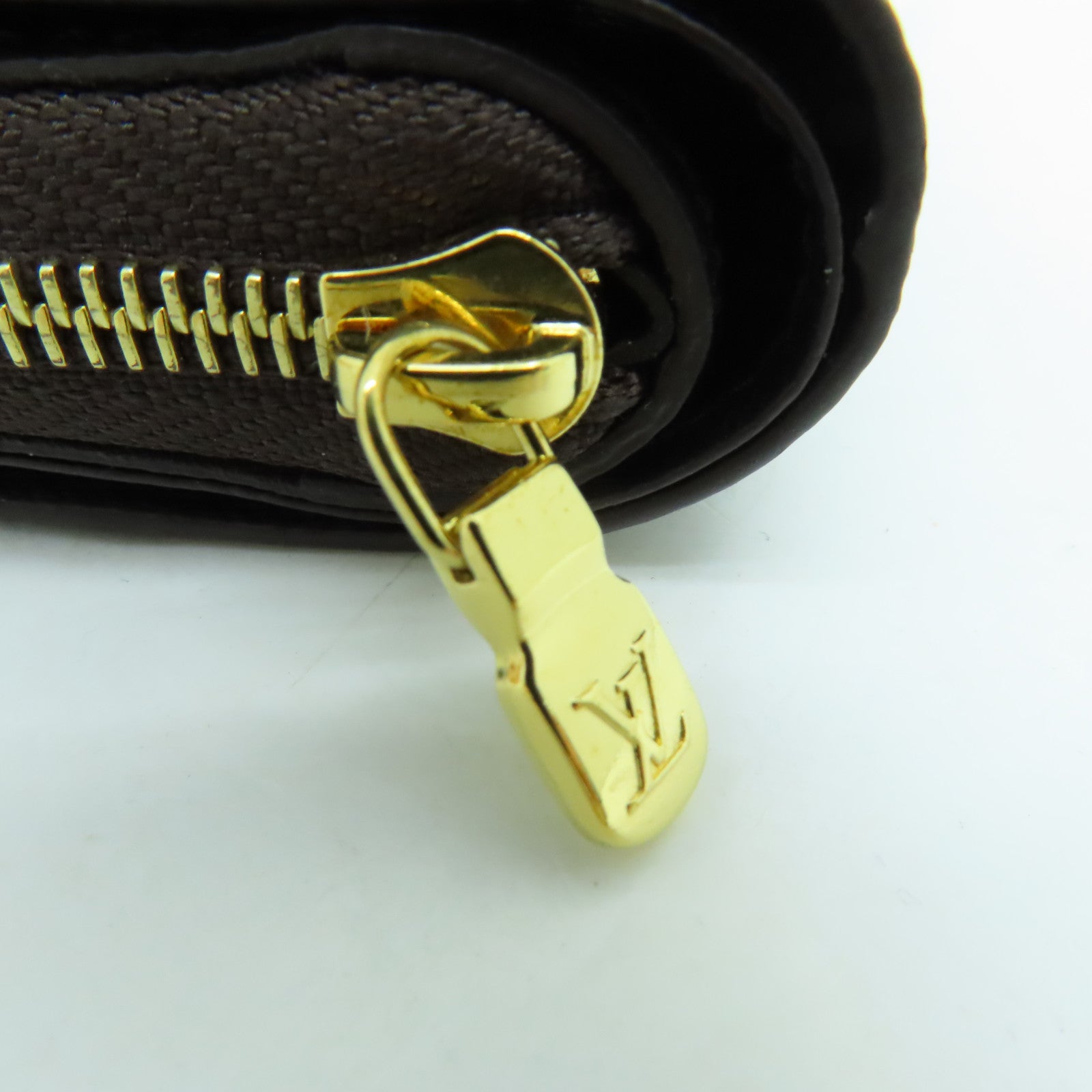 LOUIS VUITTON Monogram Lou Wallet金扣钱包啡色