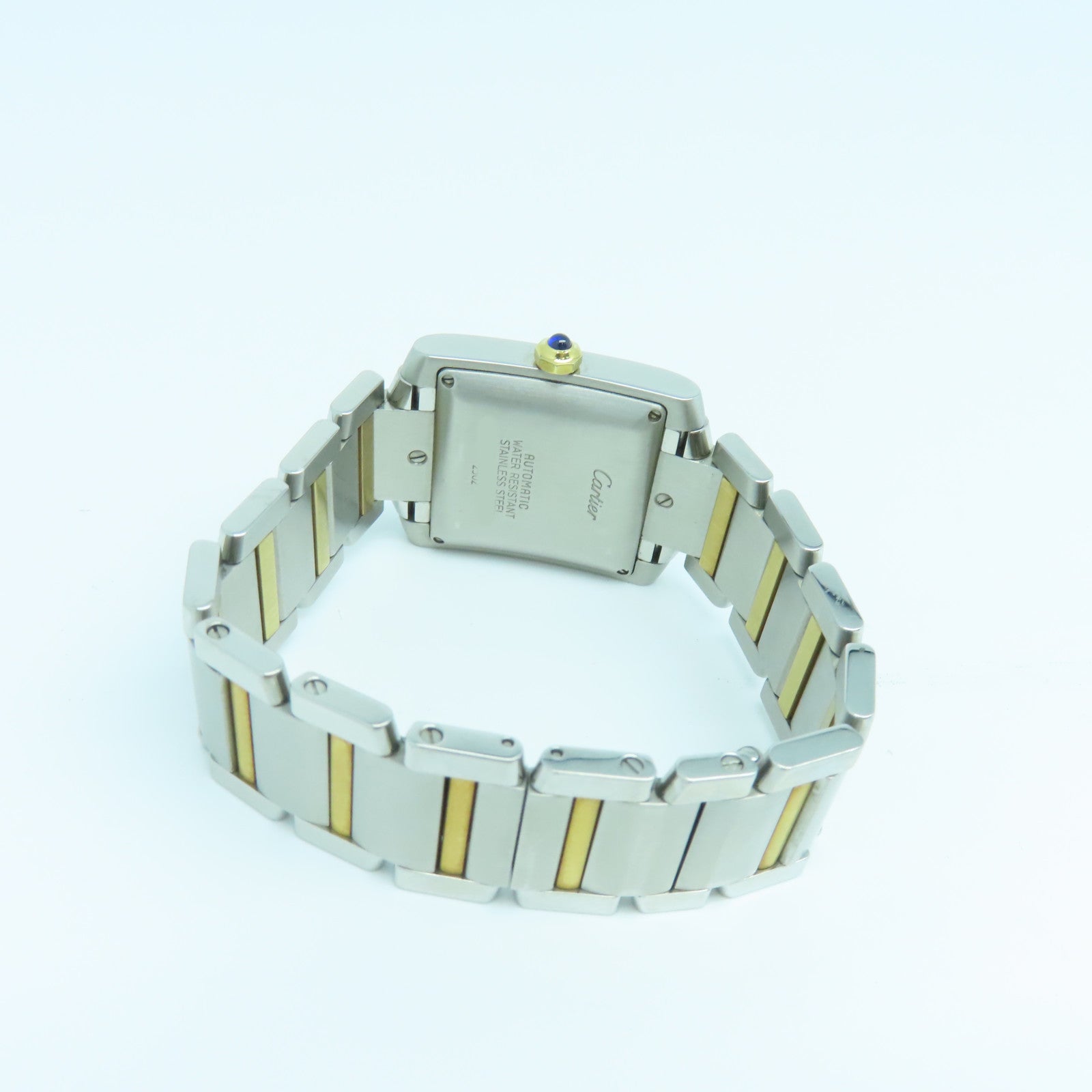 CARTIER Tank Francaise Stainless Steel Watch Automatic Movement White