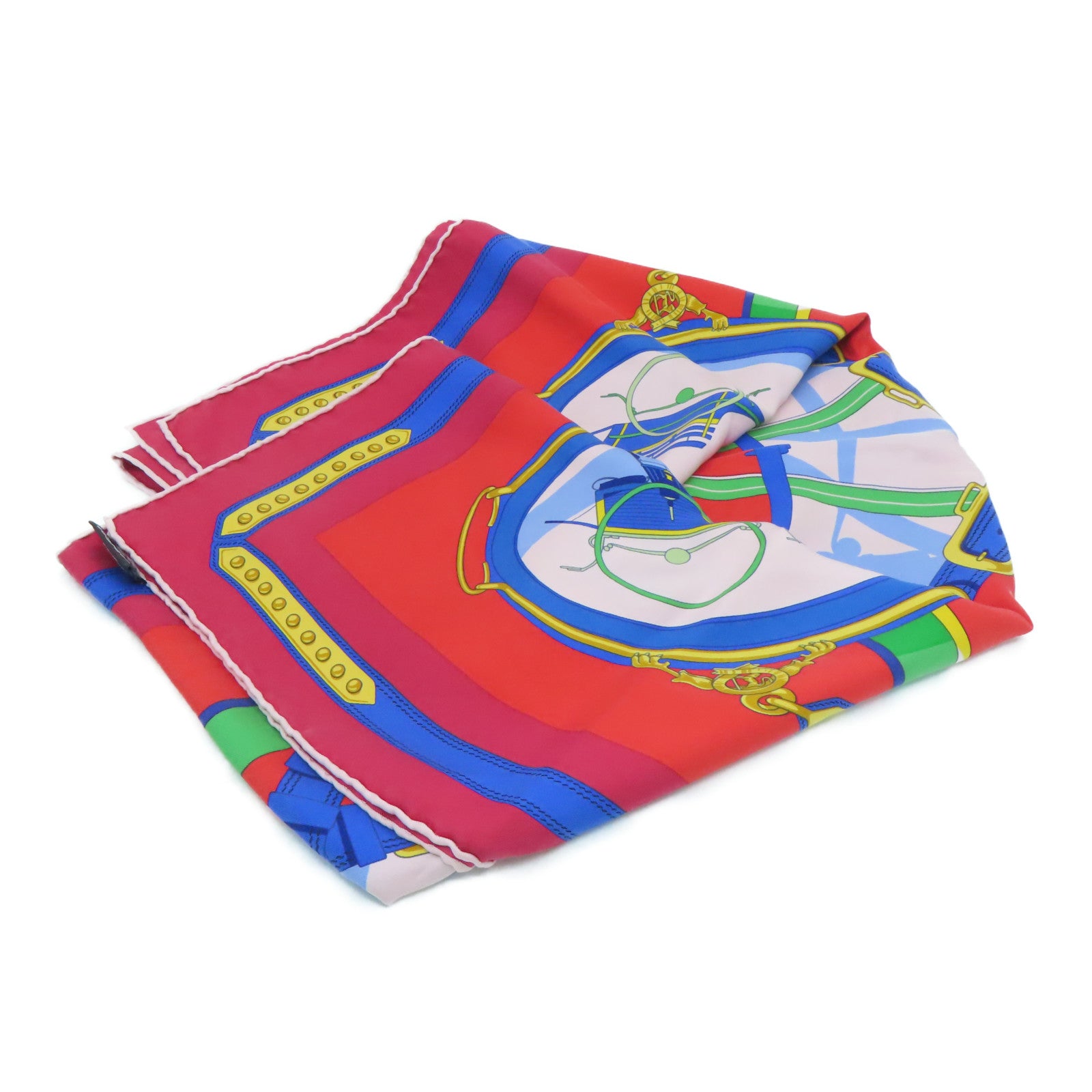 HERMES 絲質Scarf 90絲巾紅色