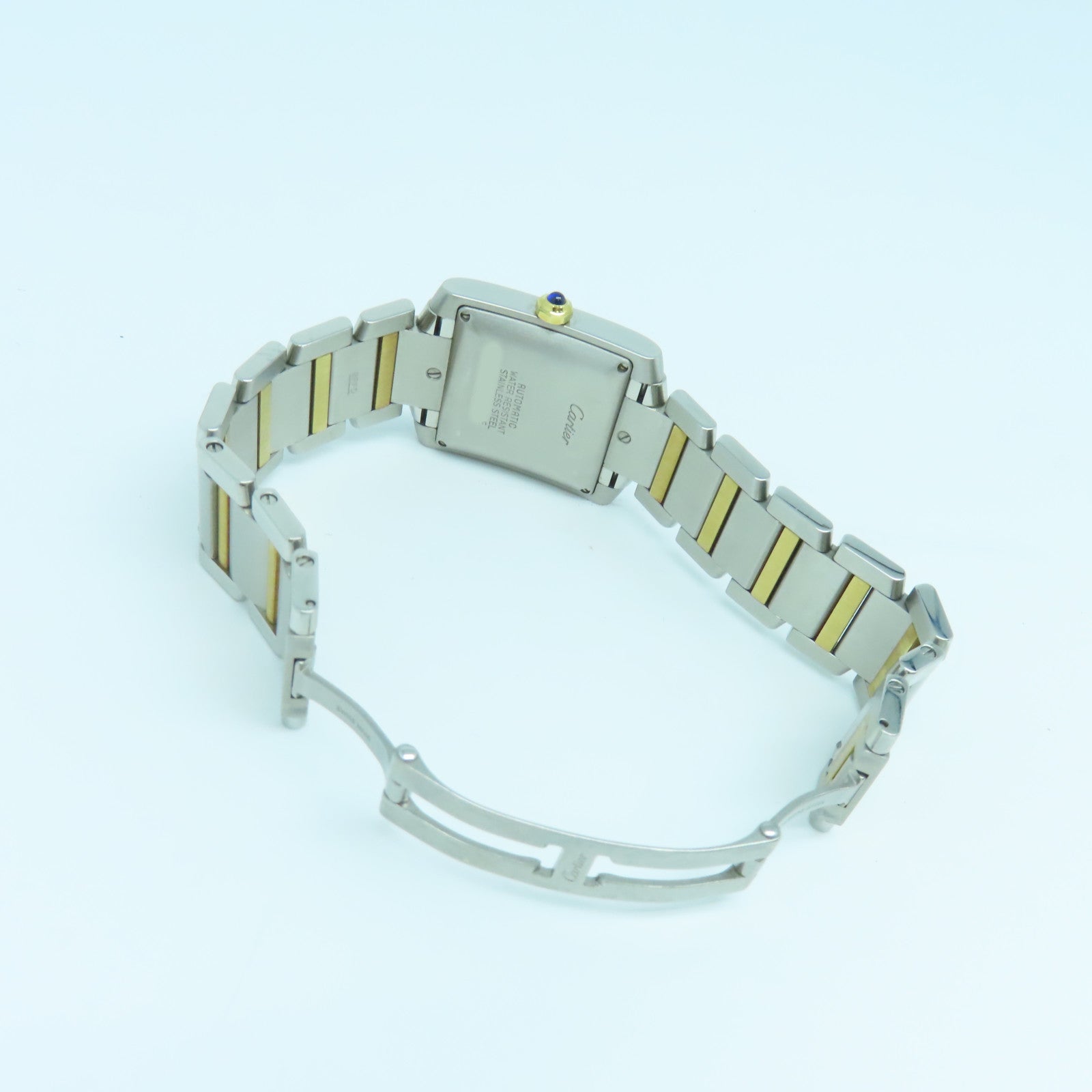 CARTIER Tank Francaise Stainless Steel Watch Automatic Movement White