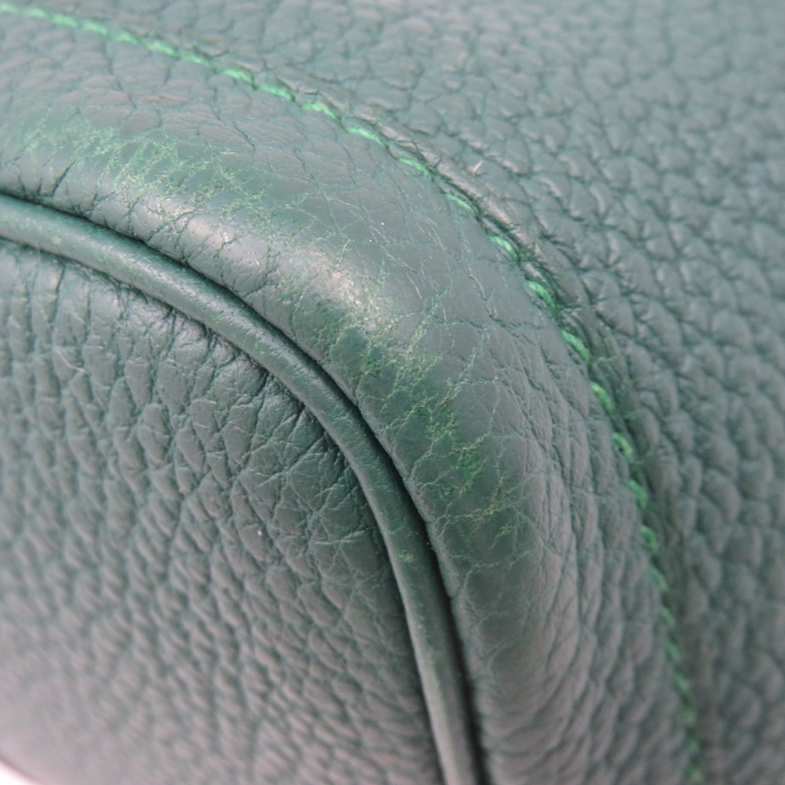 HERMES Negonda皮革Garden Party TPM Hand Bag手挽袋Vert Verone绿色