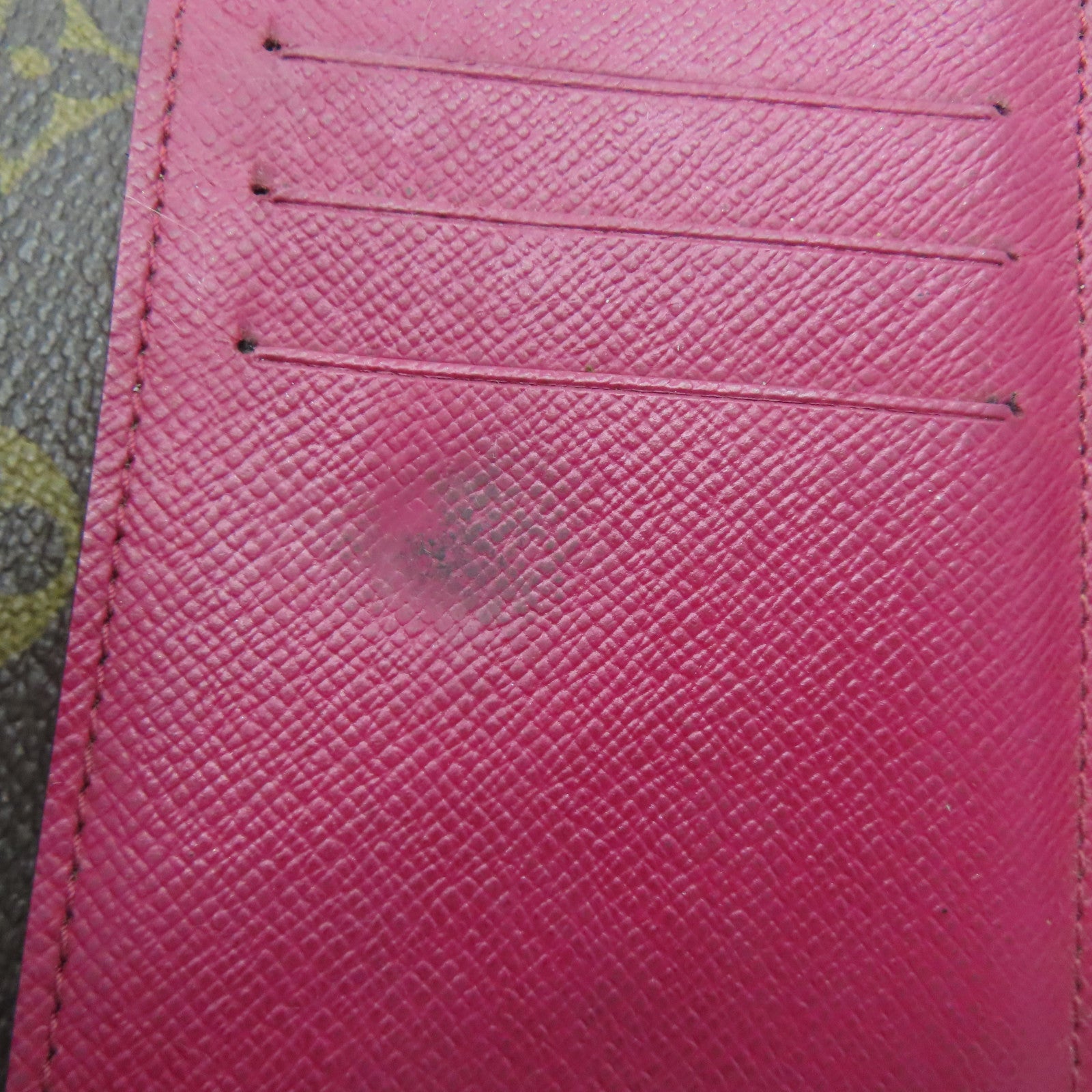 LOUIS VUITTON [Sharp Discount] Monogram/Epi Wallet Silver Buckle Wallet Brown/Red