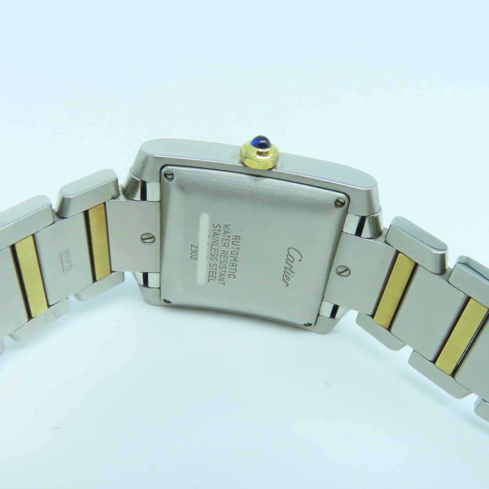 CARTIER Tank Francaise Stainless Steel Watch Automatic Movement White