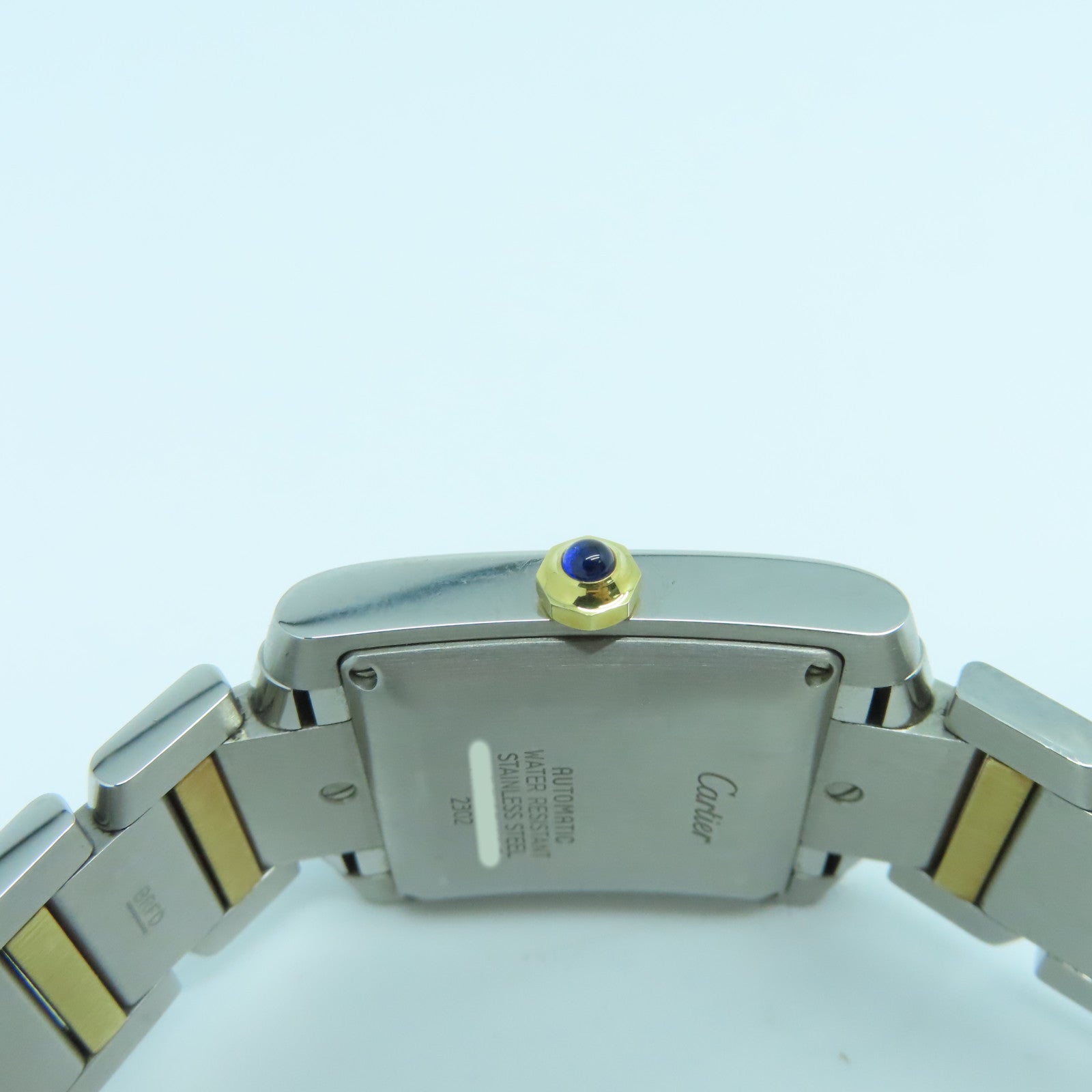 CARTIER Tank Francaise Stainless Steel Watch Automatic Movement White