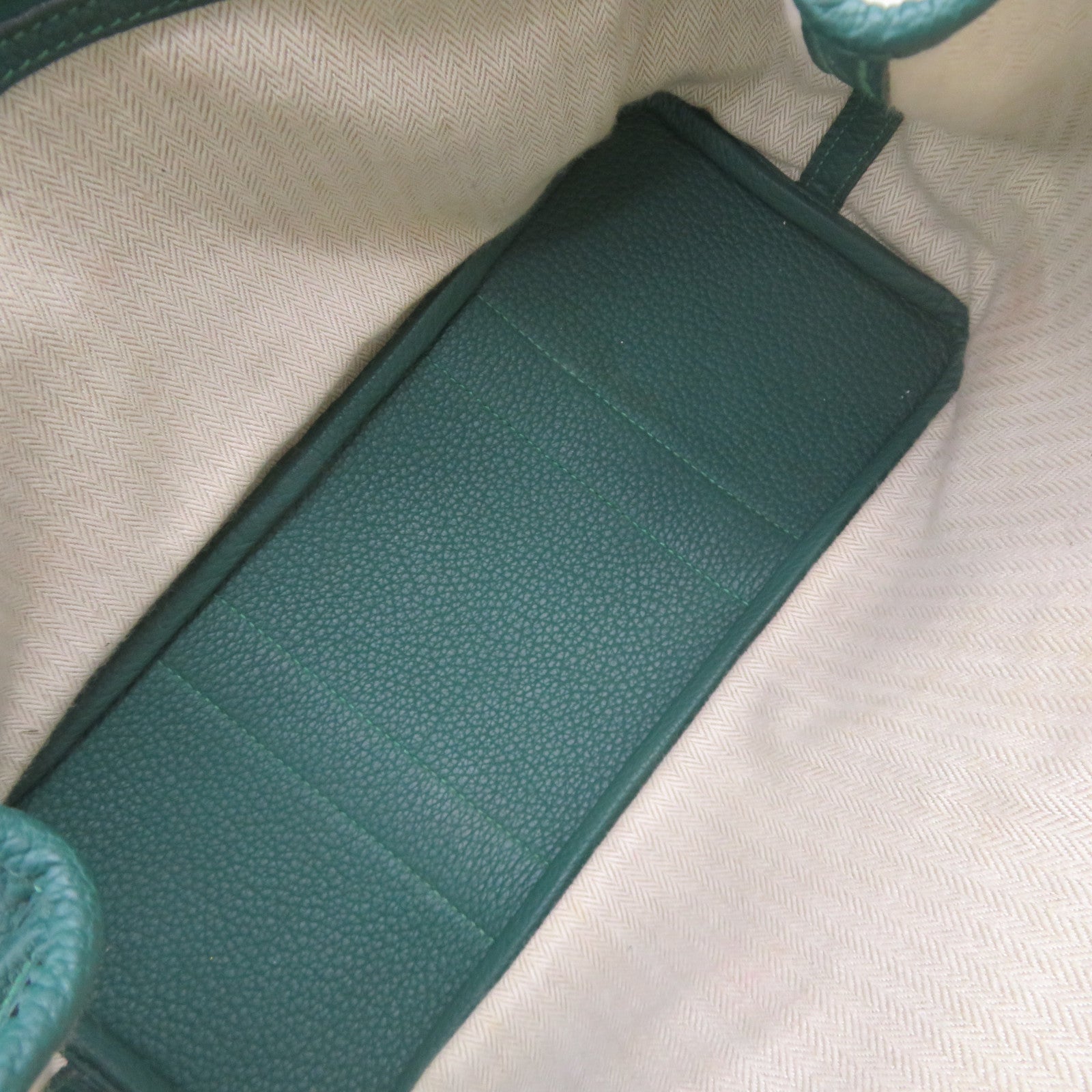 HERMES Negonda皮革Garden Party TPM Hand Bag手挽袋Vert Verone绿色