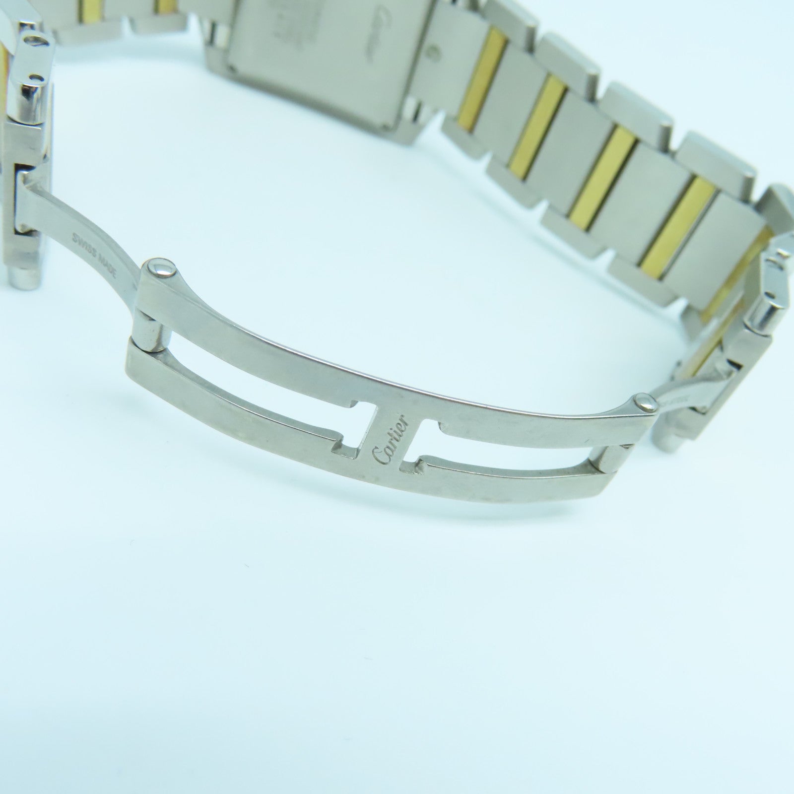 CARTIER Tank Francaise Stainless Steel Watch Automatic Movement White
