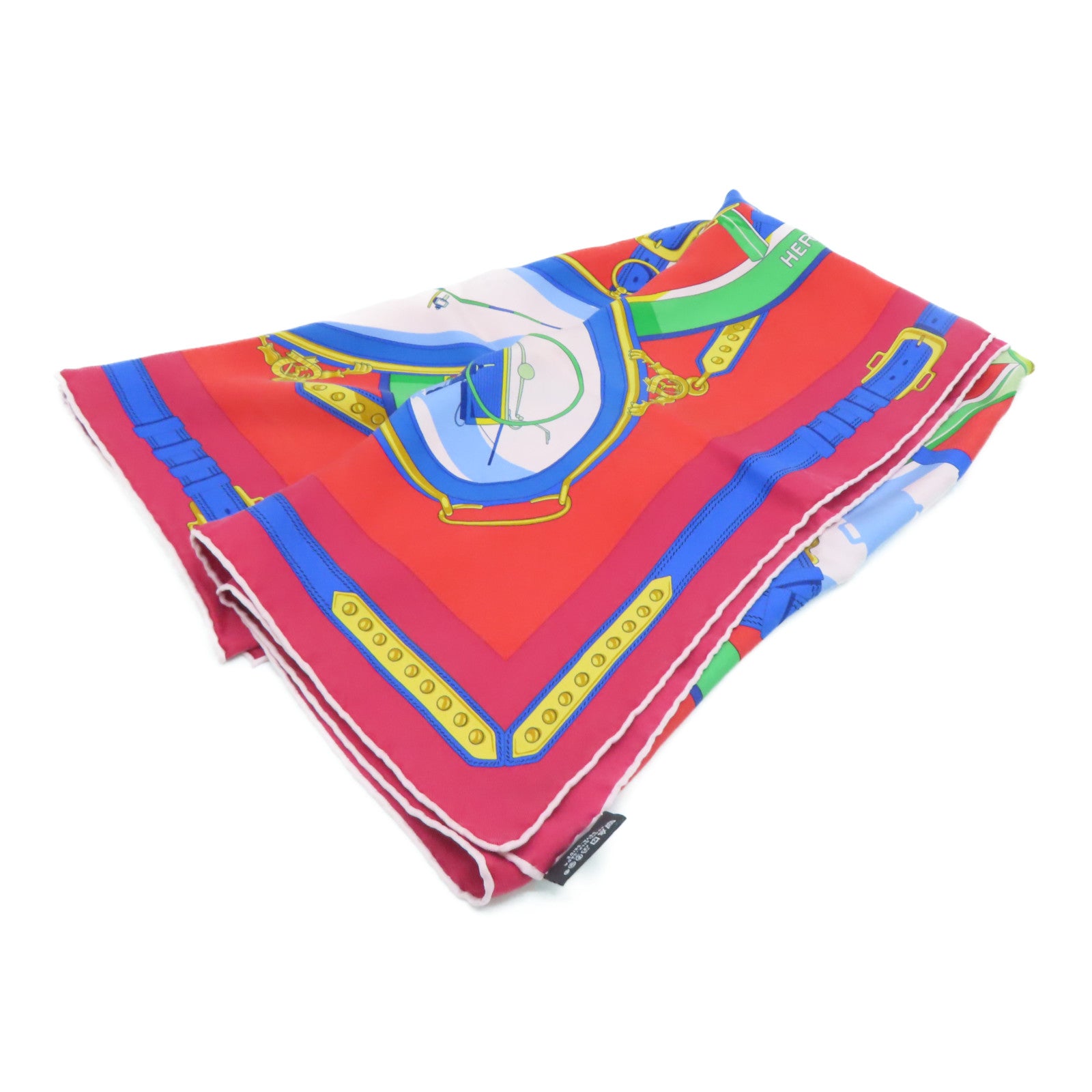 HERMES 絲質Scarf 90絲巾紅色