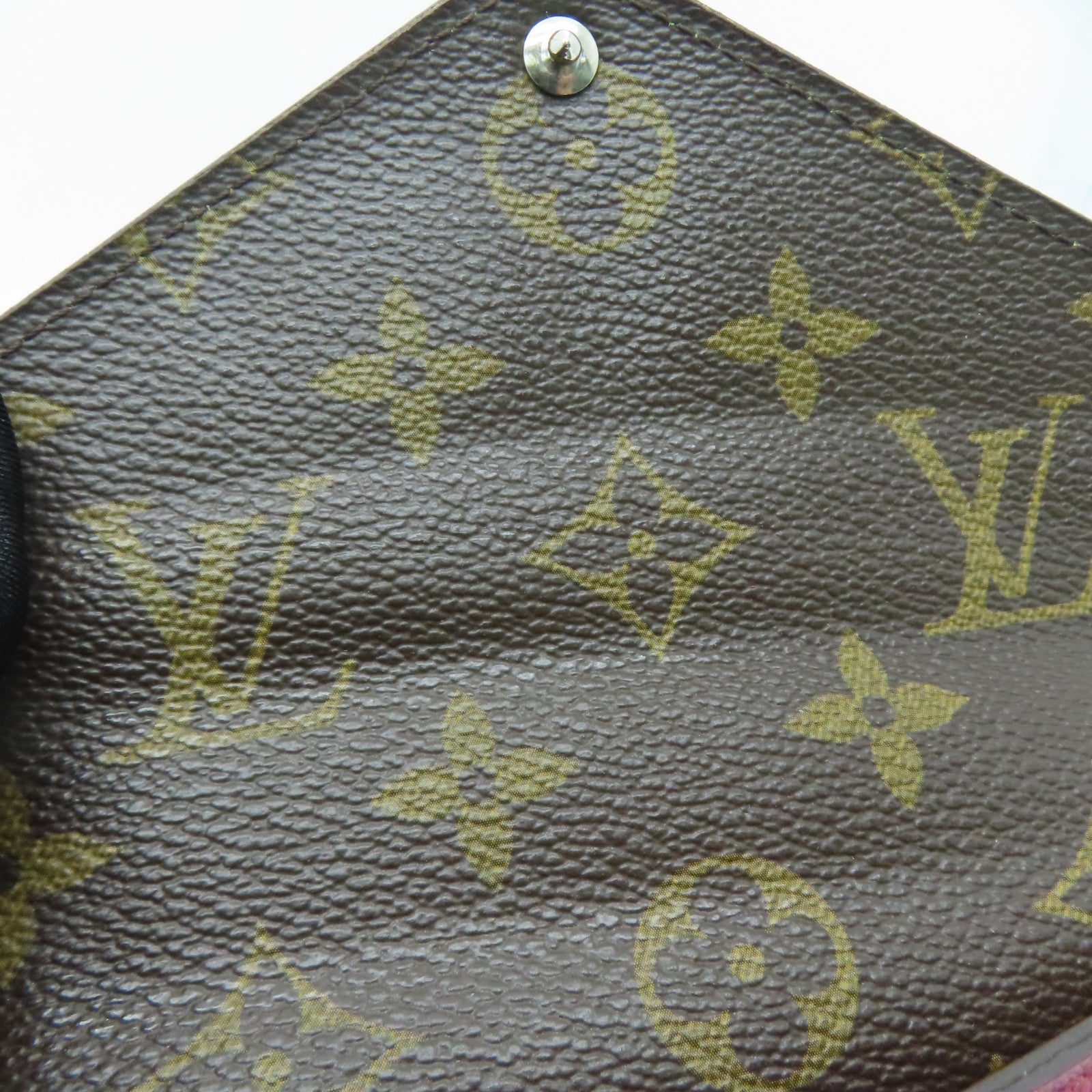 LOUIS VUITTON [Sharp Discount] Monogram/Epi Wallet Silver Buckle Wallet Brown/Red