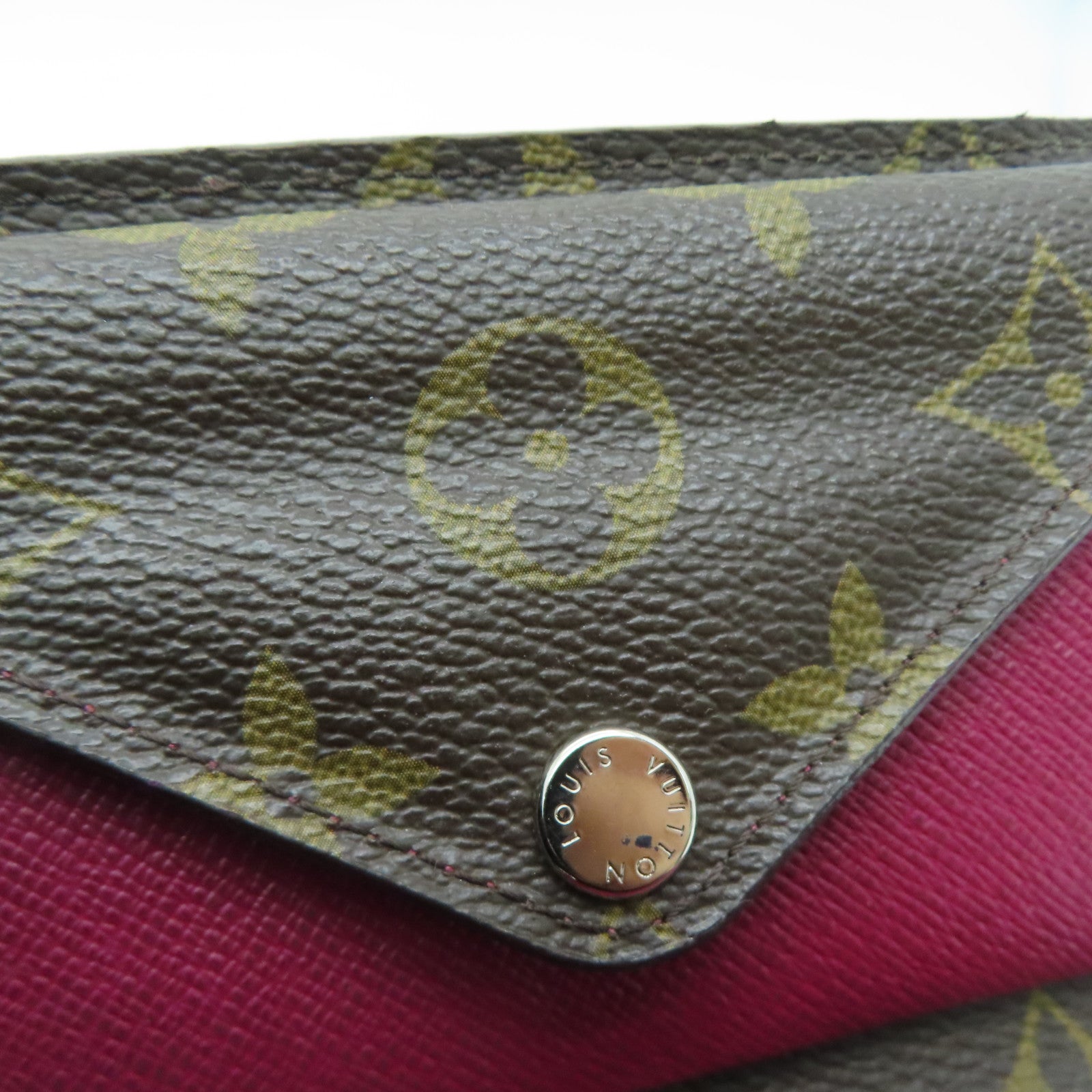 LOUIS VUITTON [Sharp Discount] Monogram/Epi Wallet Silver Buckle Wallet Brown/Red