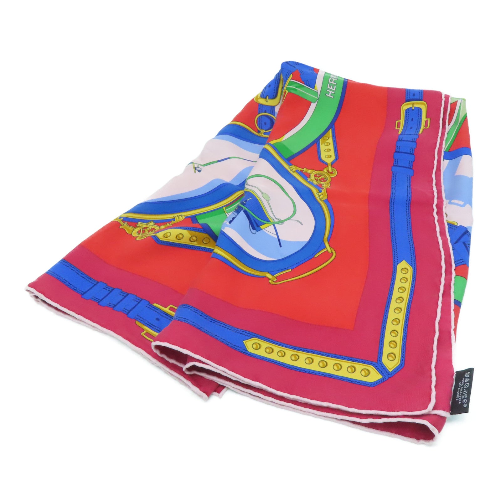 HERMES 絲質Scarf 90絲巾紅色