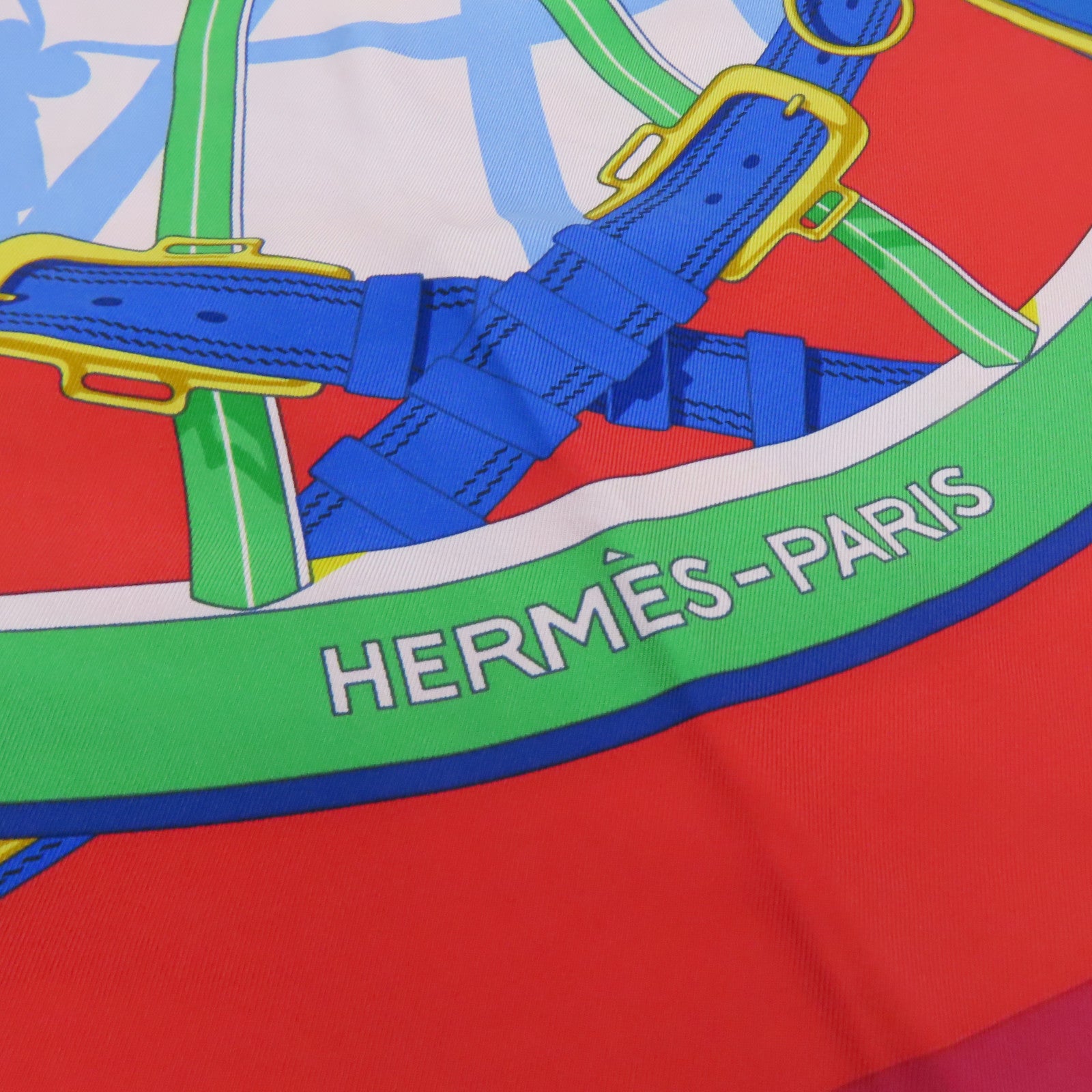 HERMES 絲質Scarf 90絲巾紅色
