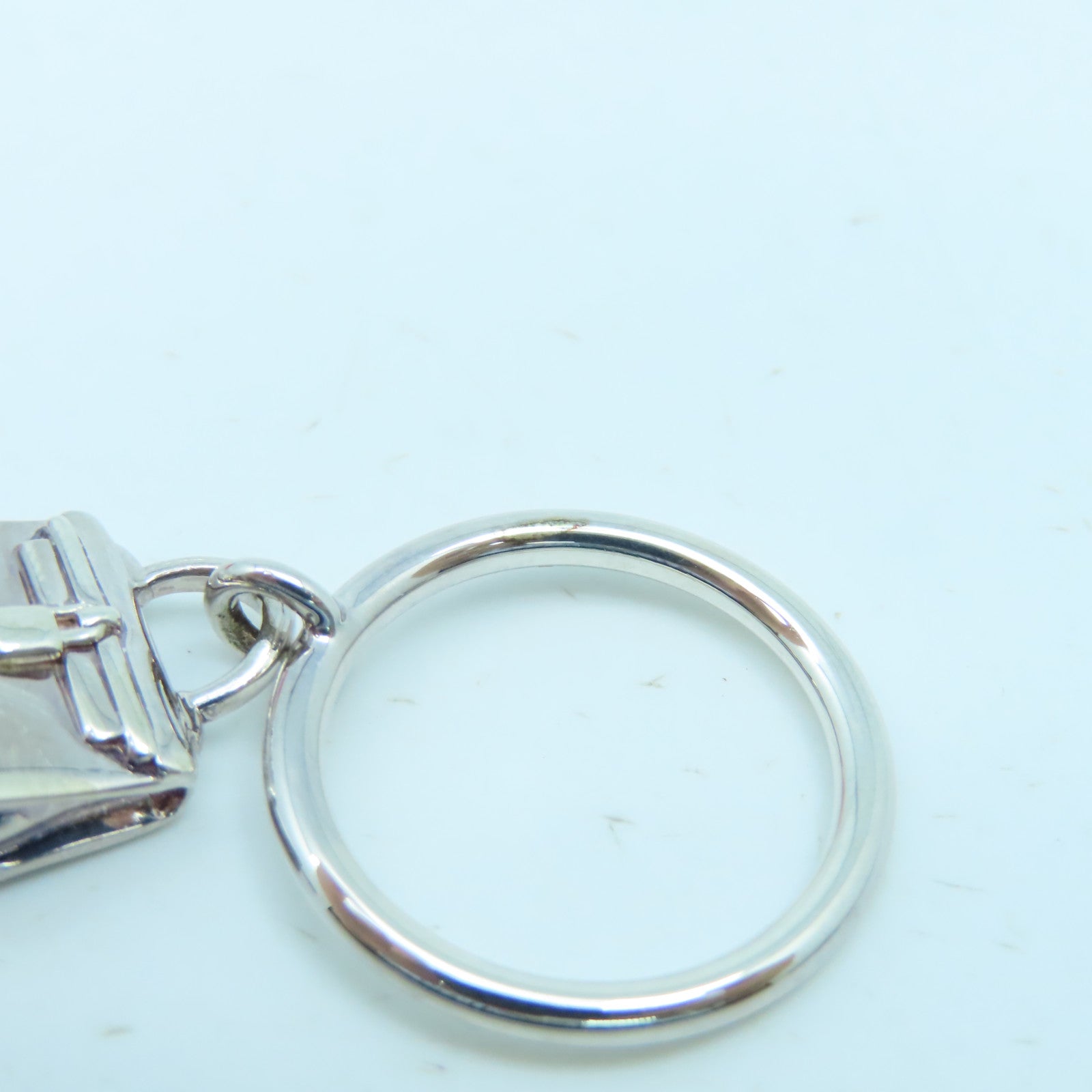 HERMES 925 Sterling Silver Amulettes Kelly Ring US#6
