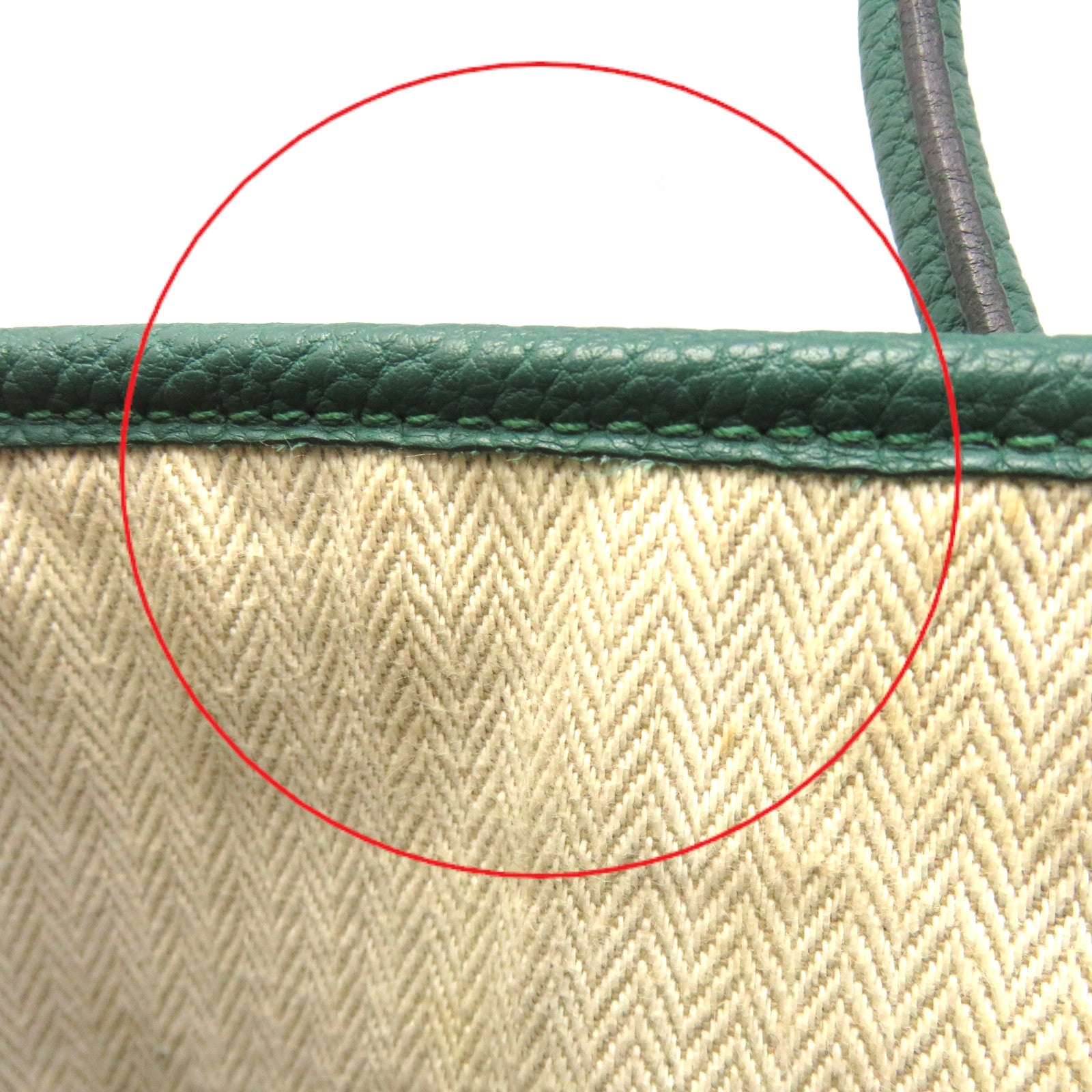 HERMES Negonda皮革Garden Party TPM Hand Bag手挽袋Vert Verone绿色