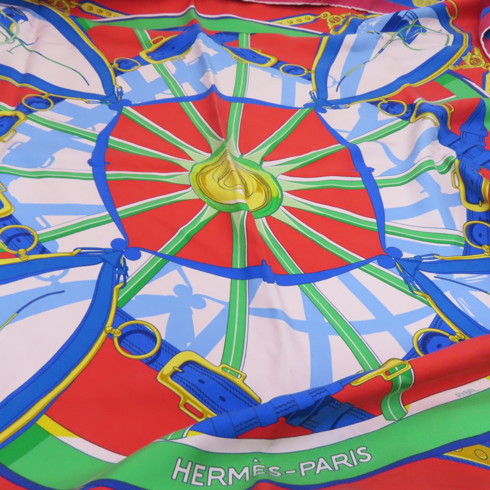 HERMES 絲質Scarf 90絲巾紅色