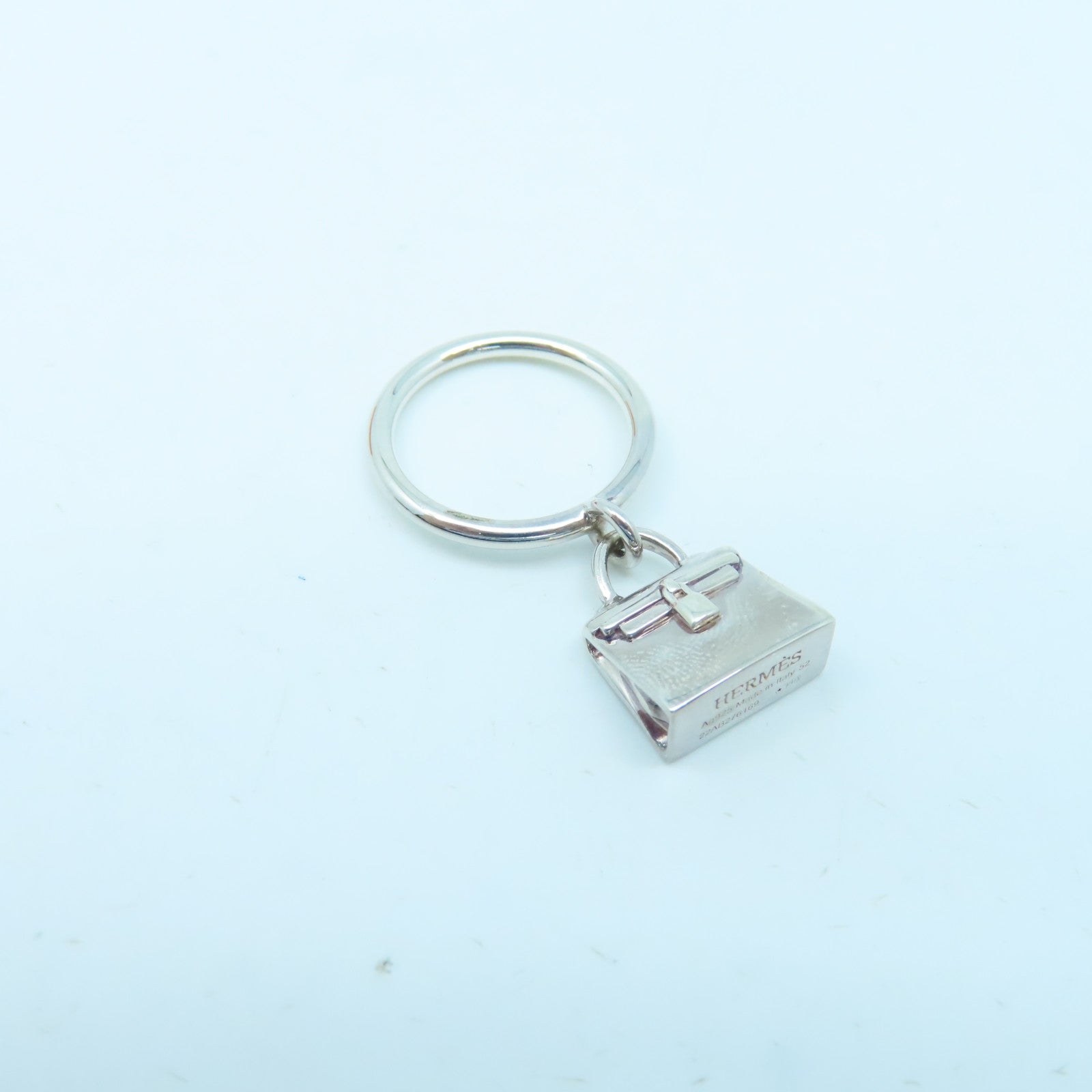 HERMES 925 Sterling Silver Amulettes Kelly Ring US#6