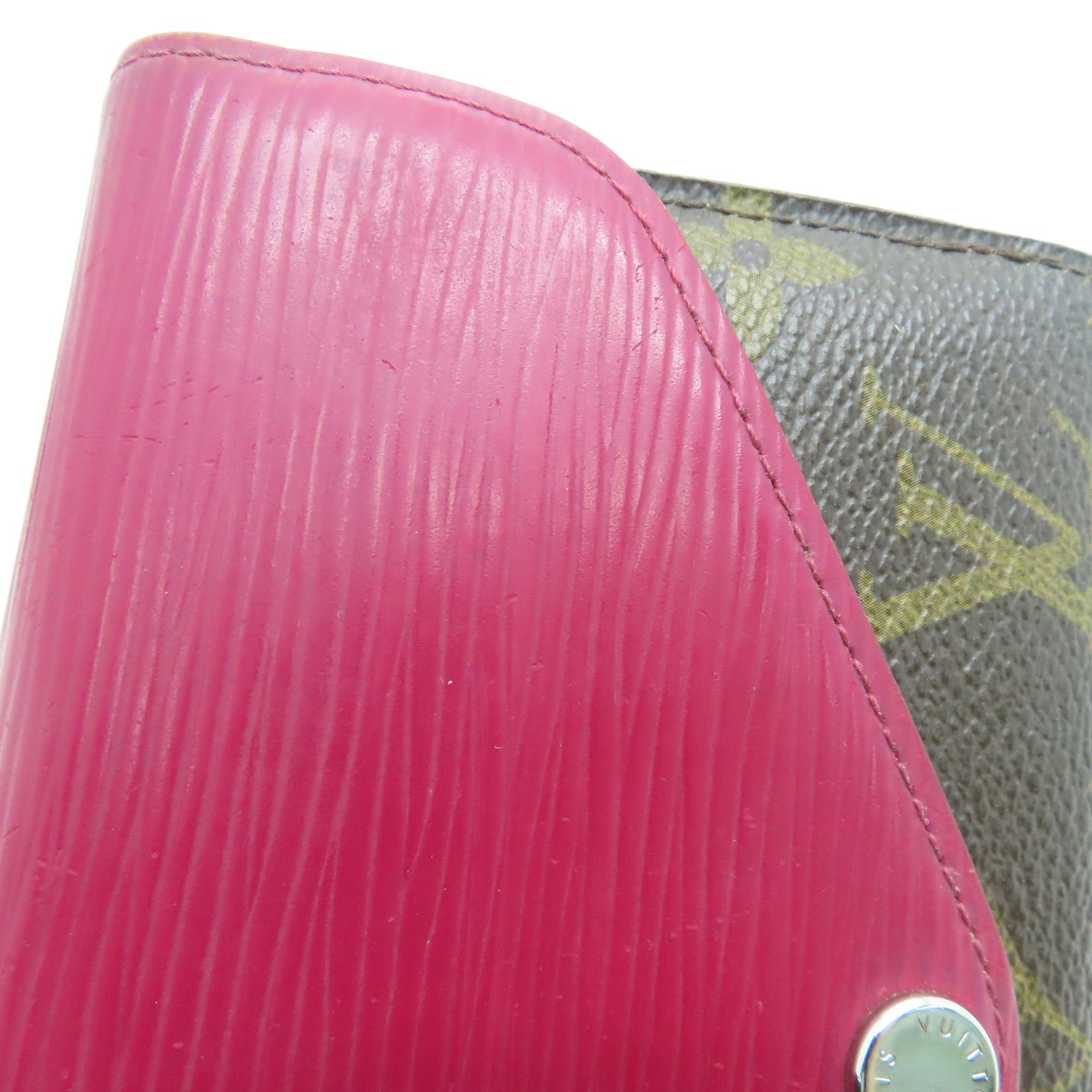 LOUIS VUITTON [Sharp Discount] Monogram/Epi Wallet Silver Buckle Wallet Brown/Red