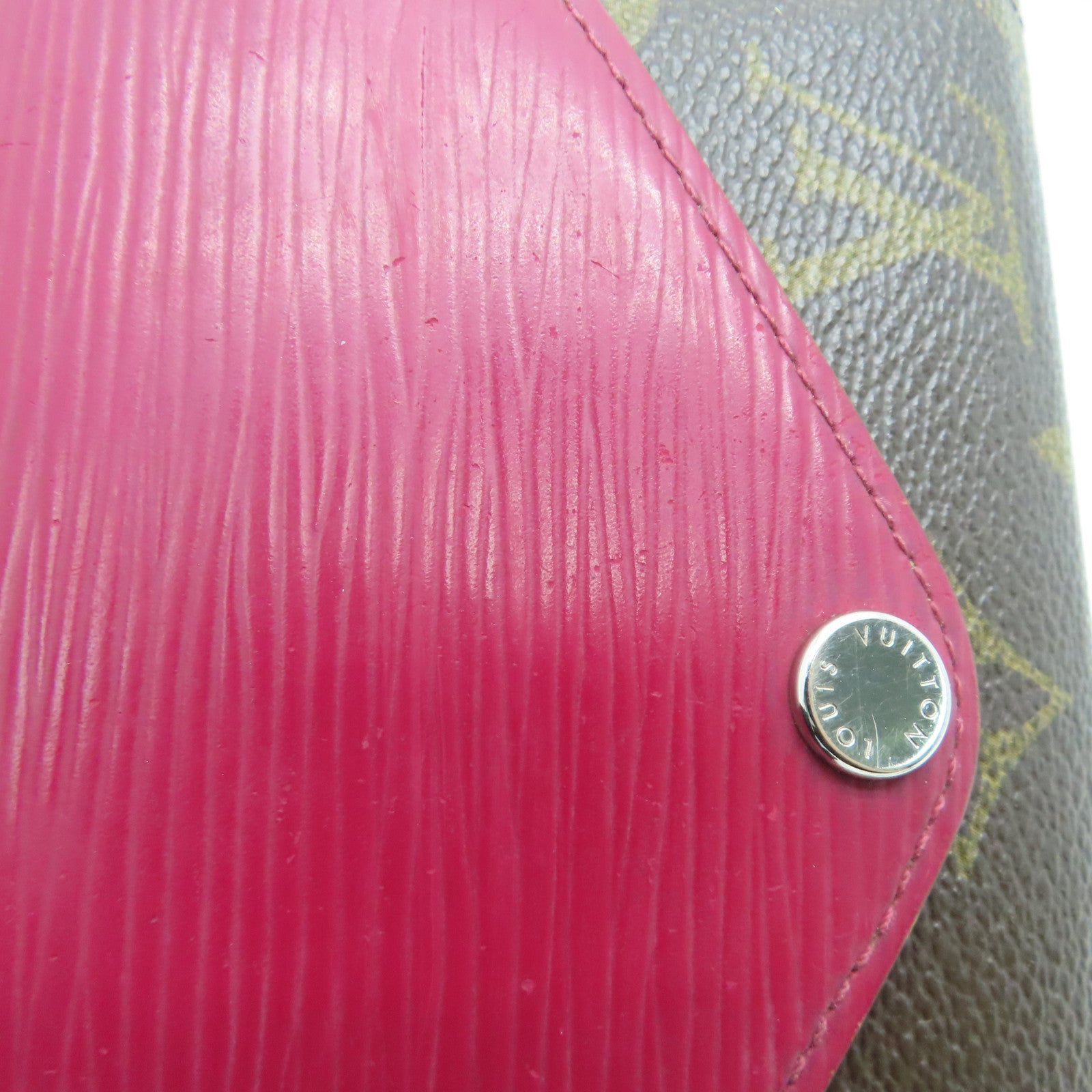 LOUIS VUITTON [Sharp Discount] Monogram/Epi Wallet Silver Buckle Wallet Brown/Red